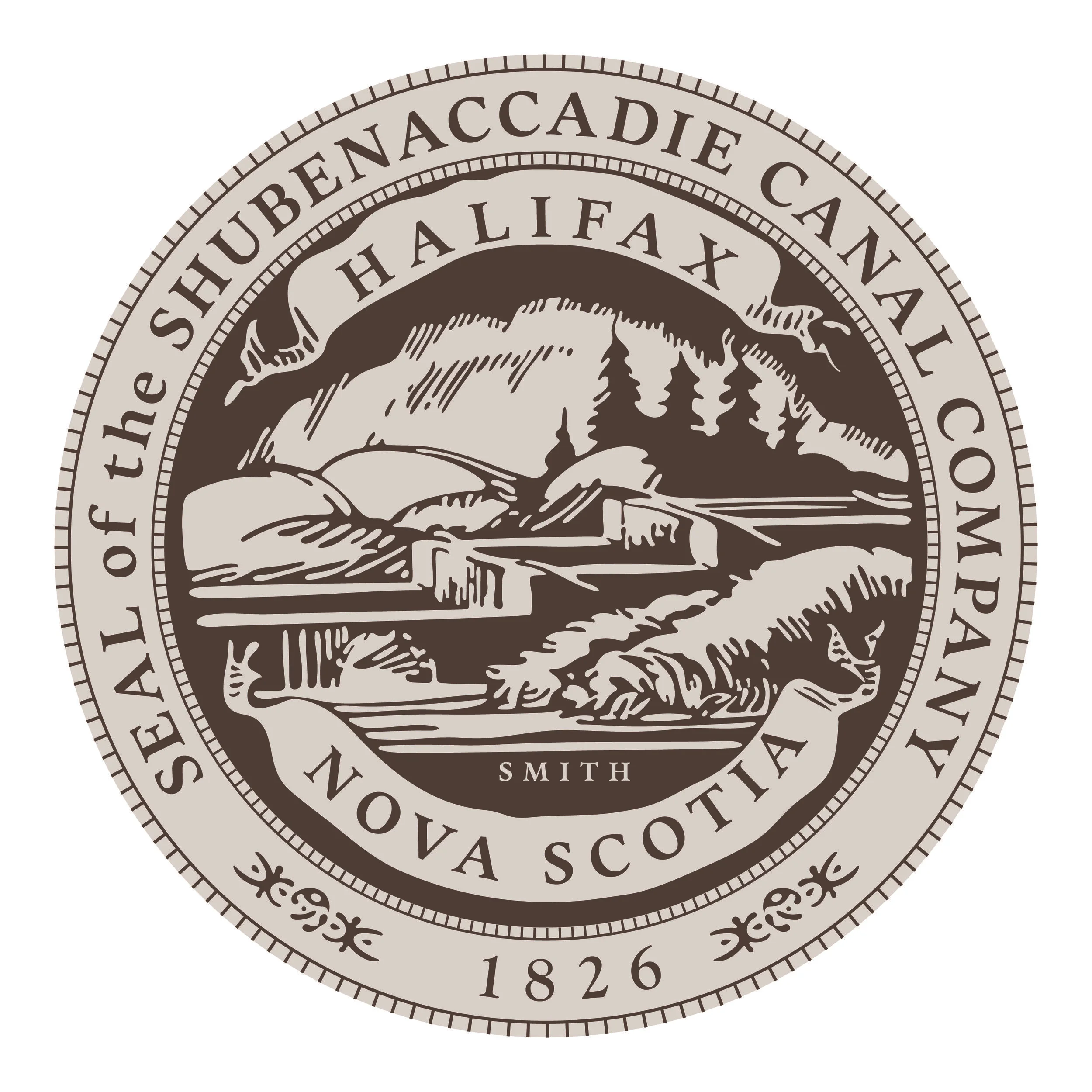 The seal of the Shubenacadie Canal Company.