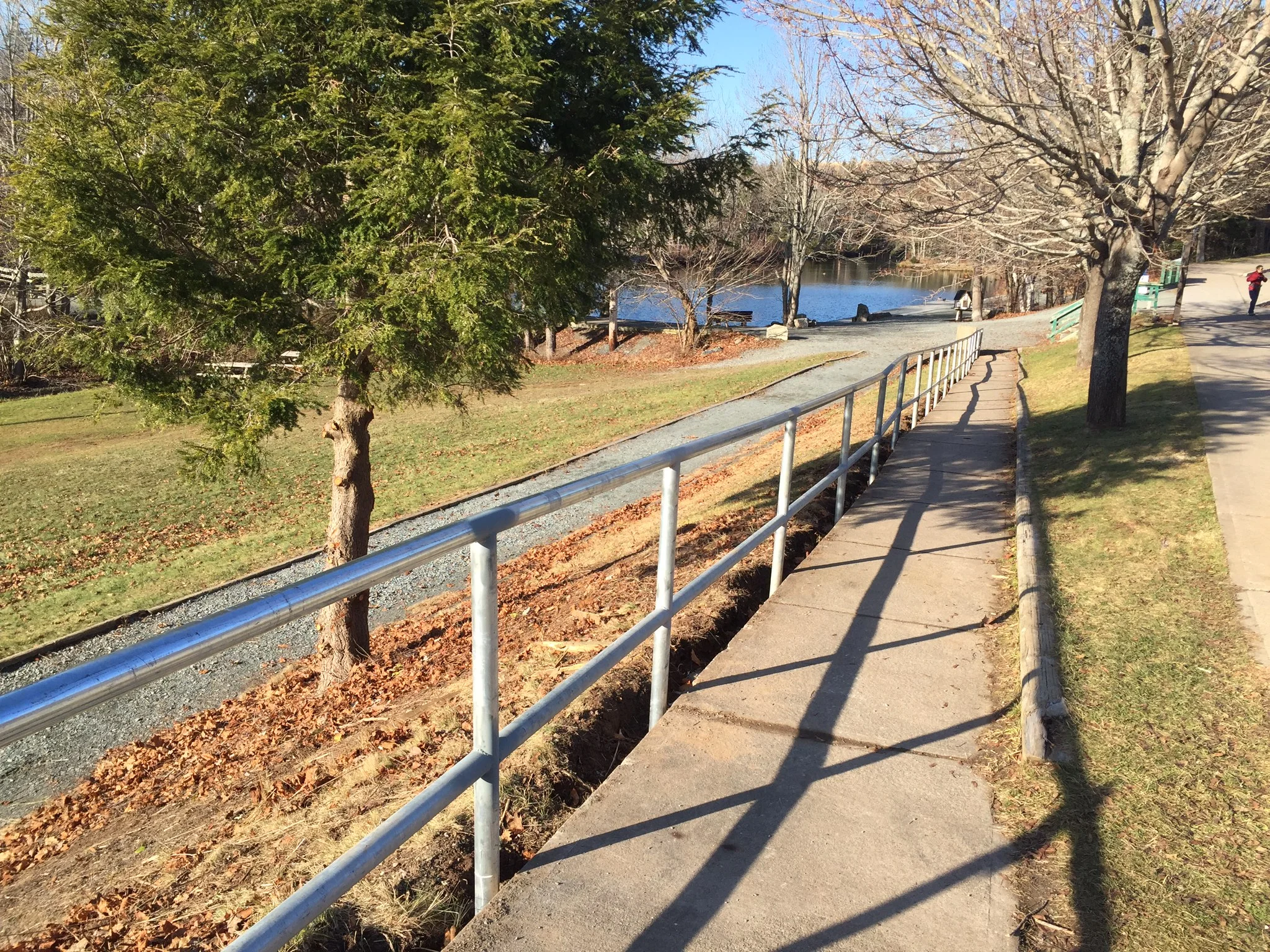 New accessibility ramp railing installed at Shubie Park