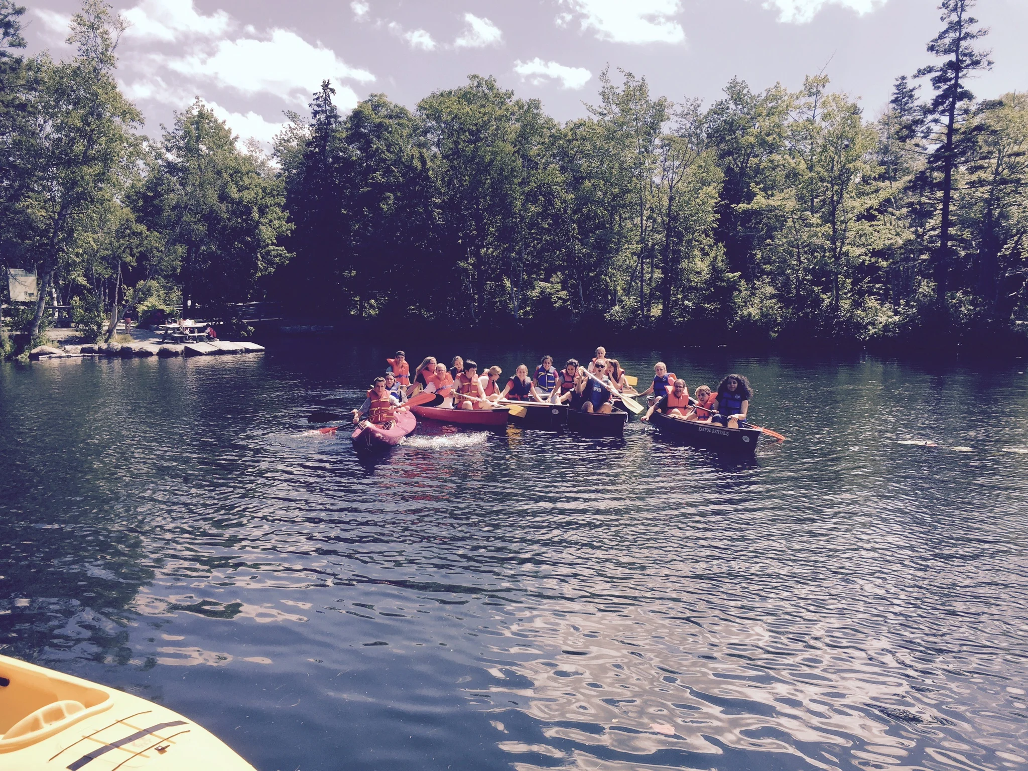 EXPLORE Program Students From Quebec Paddle the Deep Cut