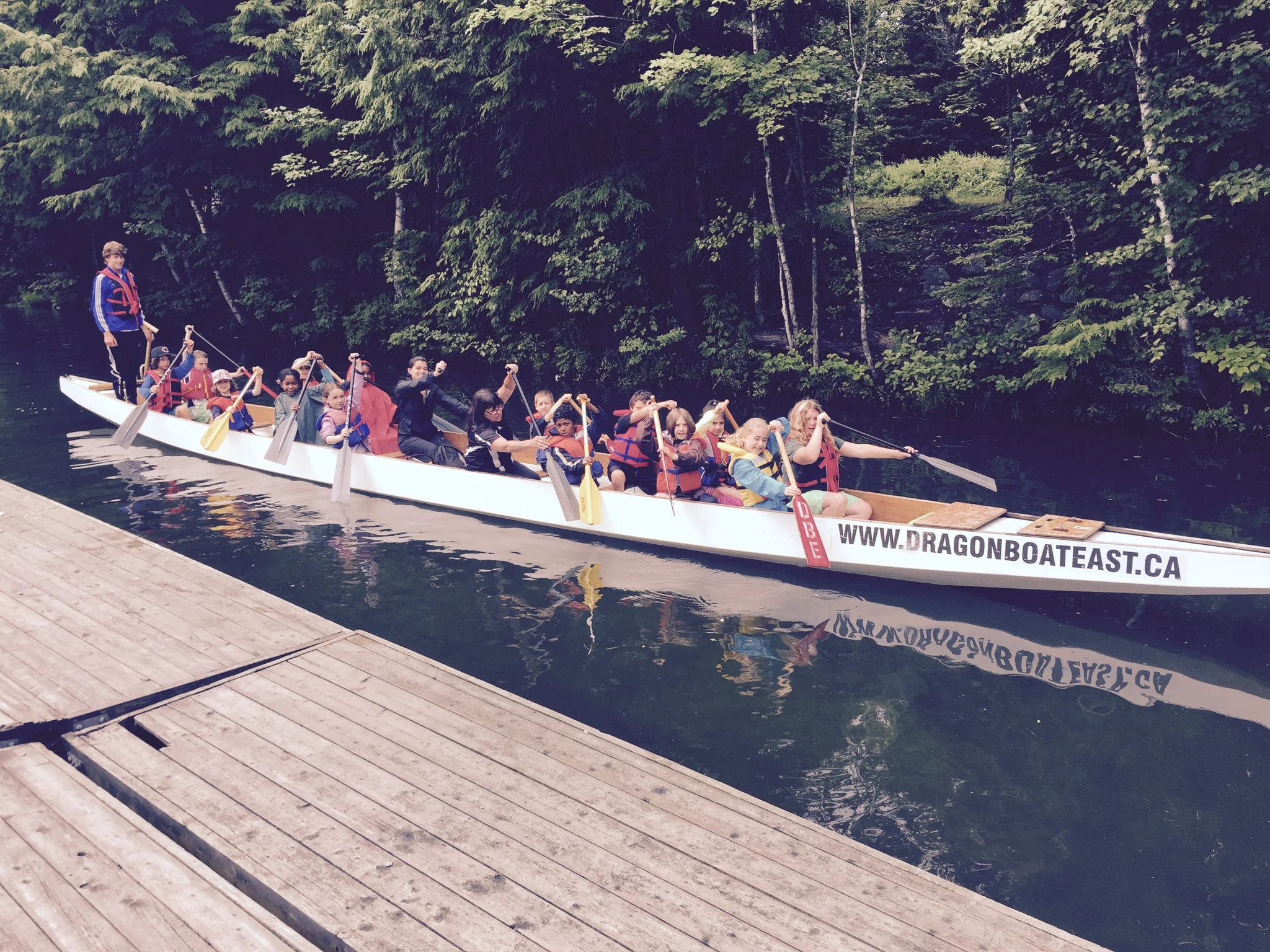 Diane and her dragon boat crew explore the historic Shubenacadie Canal