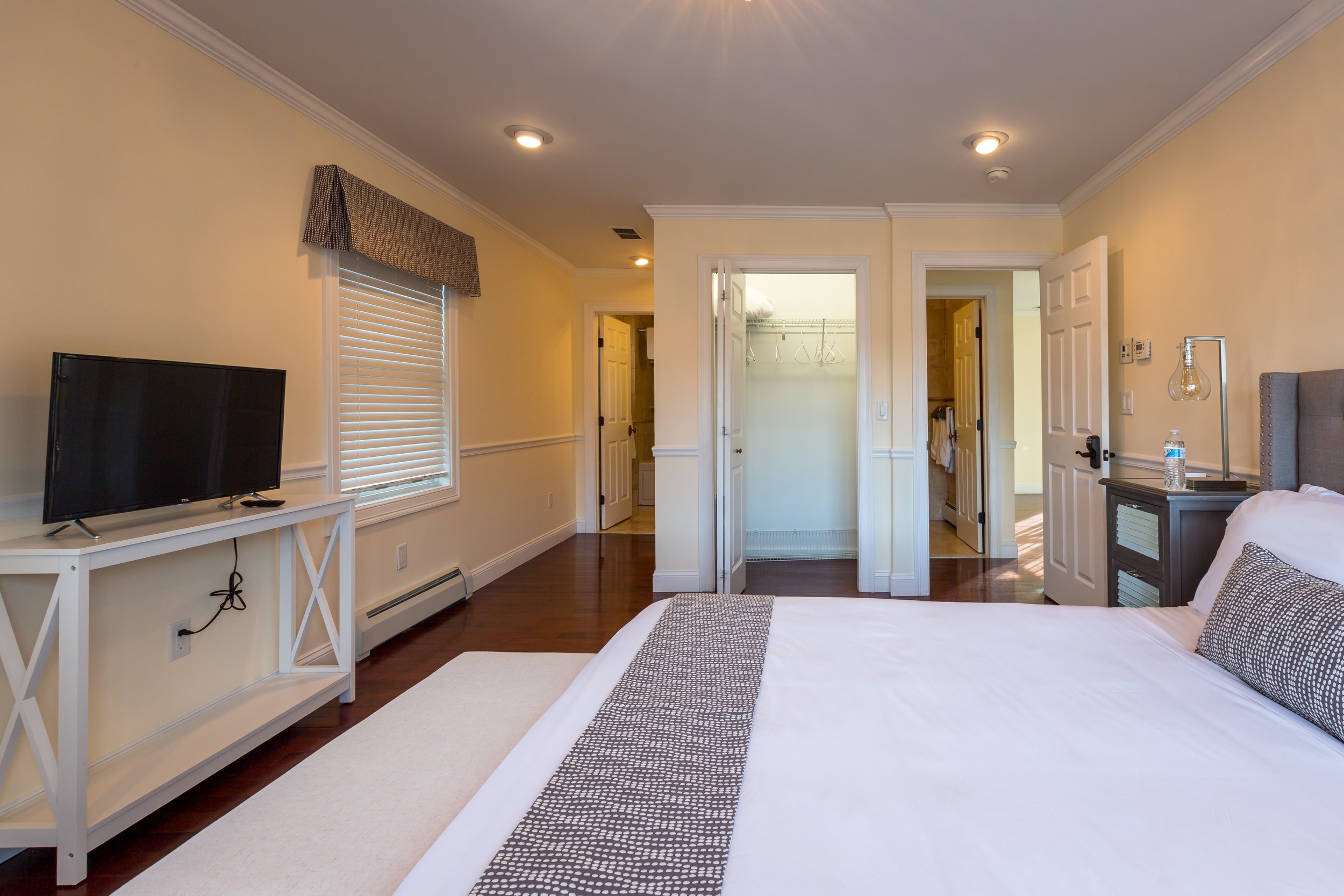 The Etruscan suite is a two bedroom two bathroom suite; perfect for travelers that want to sleep in separate quarters.