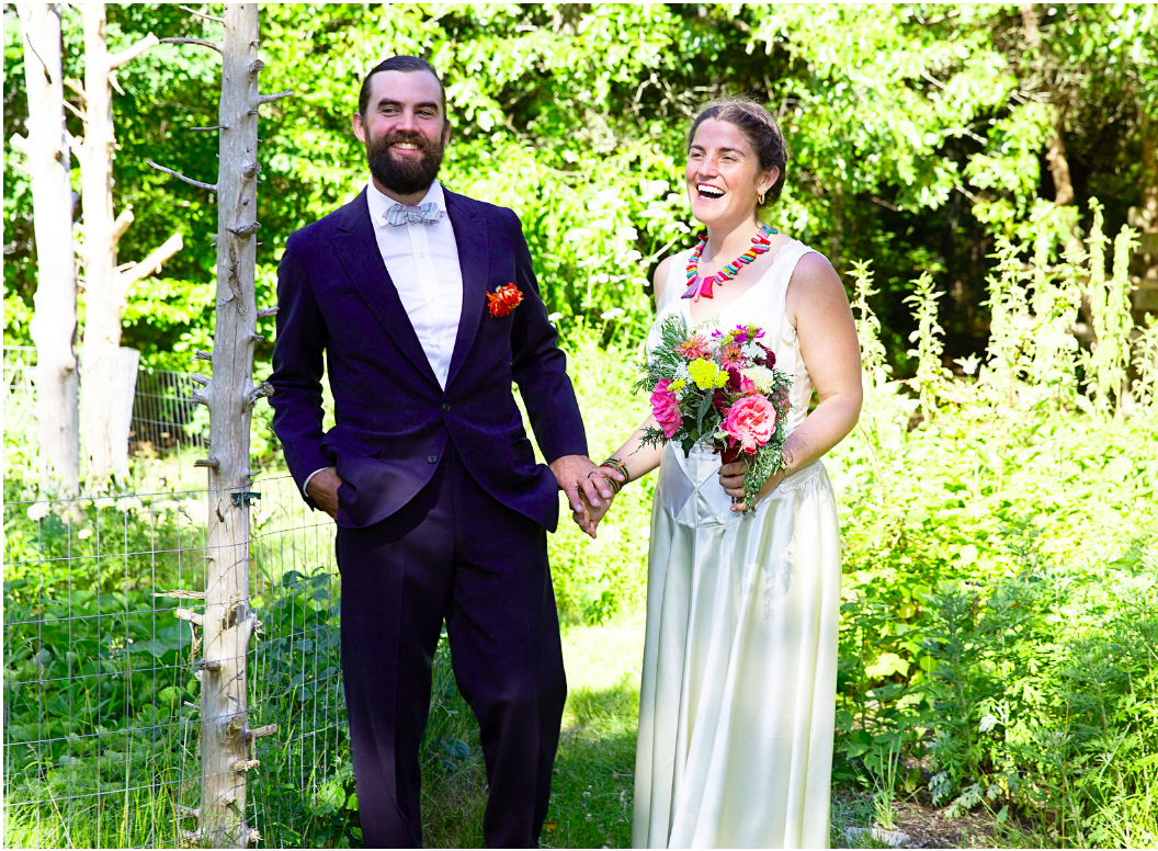 Marrying my husband Alex on our land, June 2016
