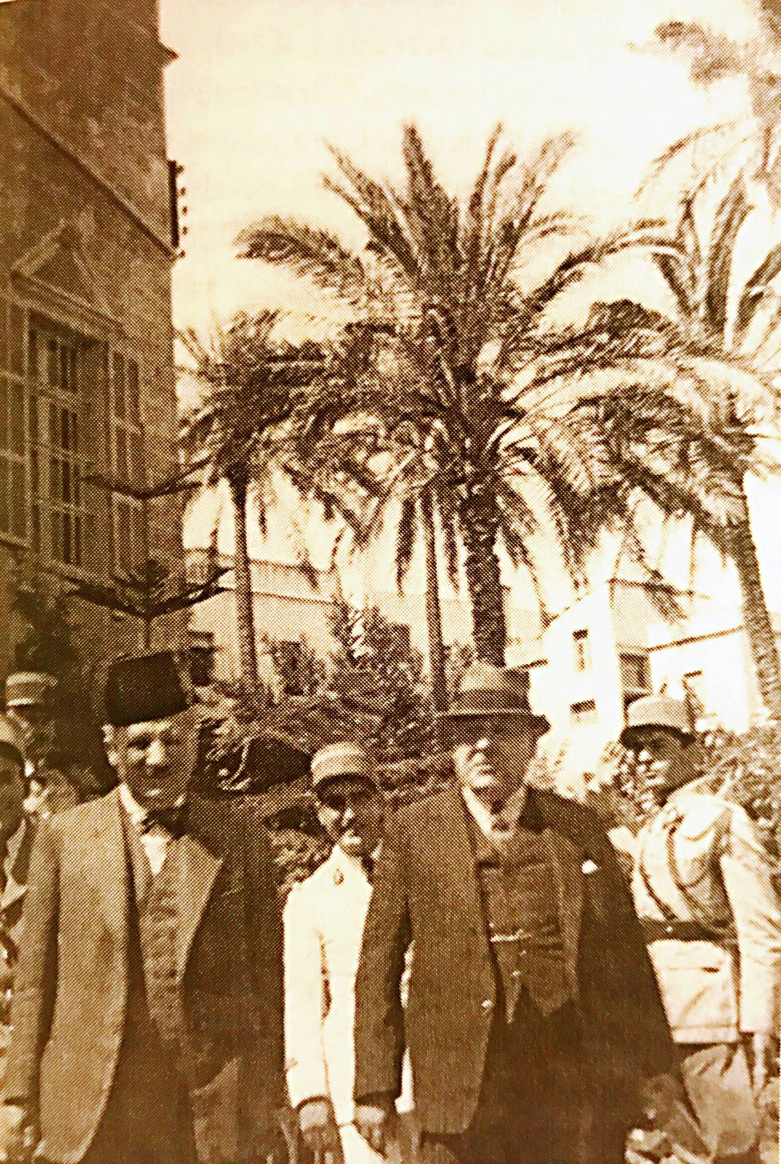 Decleration of the National Pact. Riad al-Solh (Left), Bshara al-Khoury (Right)