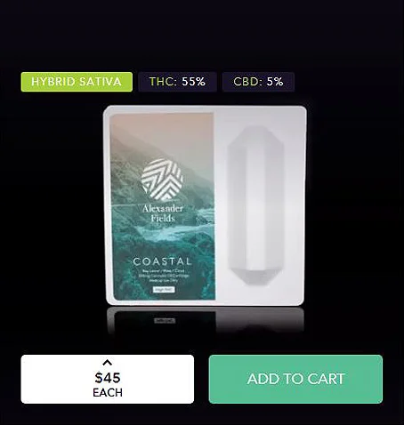 Coastal Cartridge THC - Alexander Fields