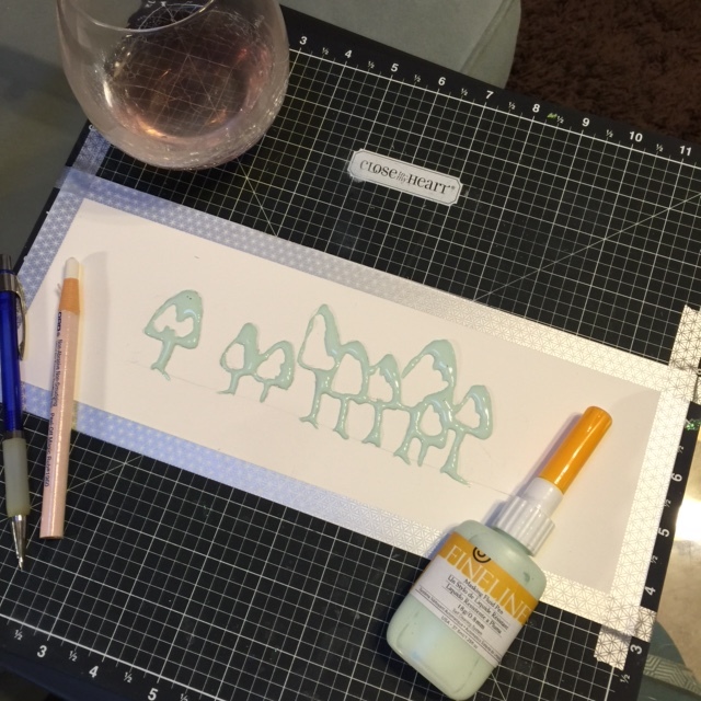 Mushrooms with masking fluid