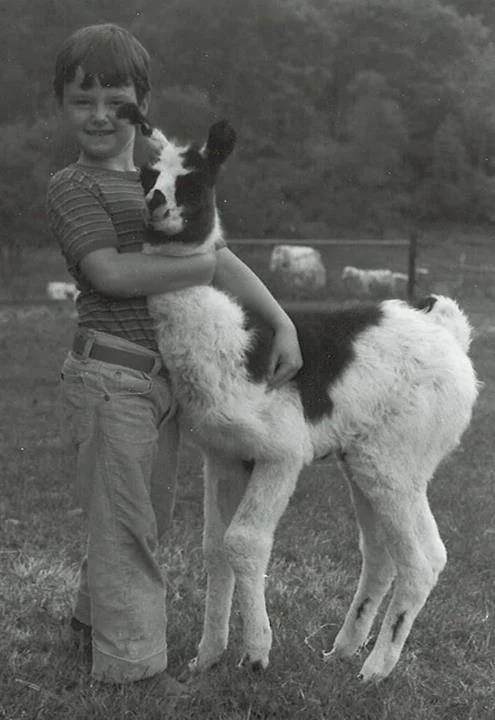 Young Brent and llama.jpg