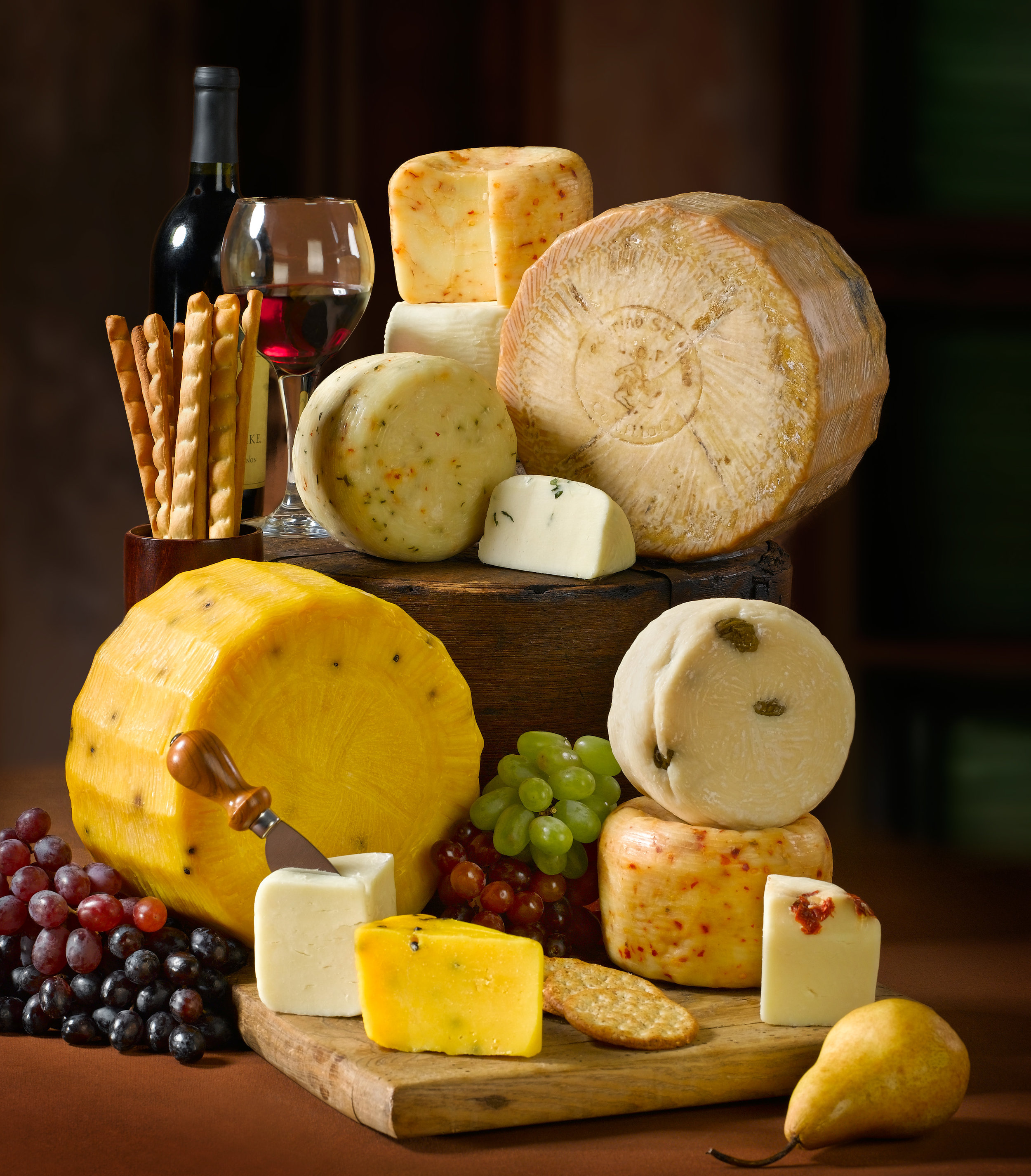 Cheese Wheel Still Life