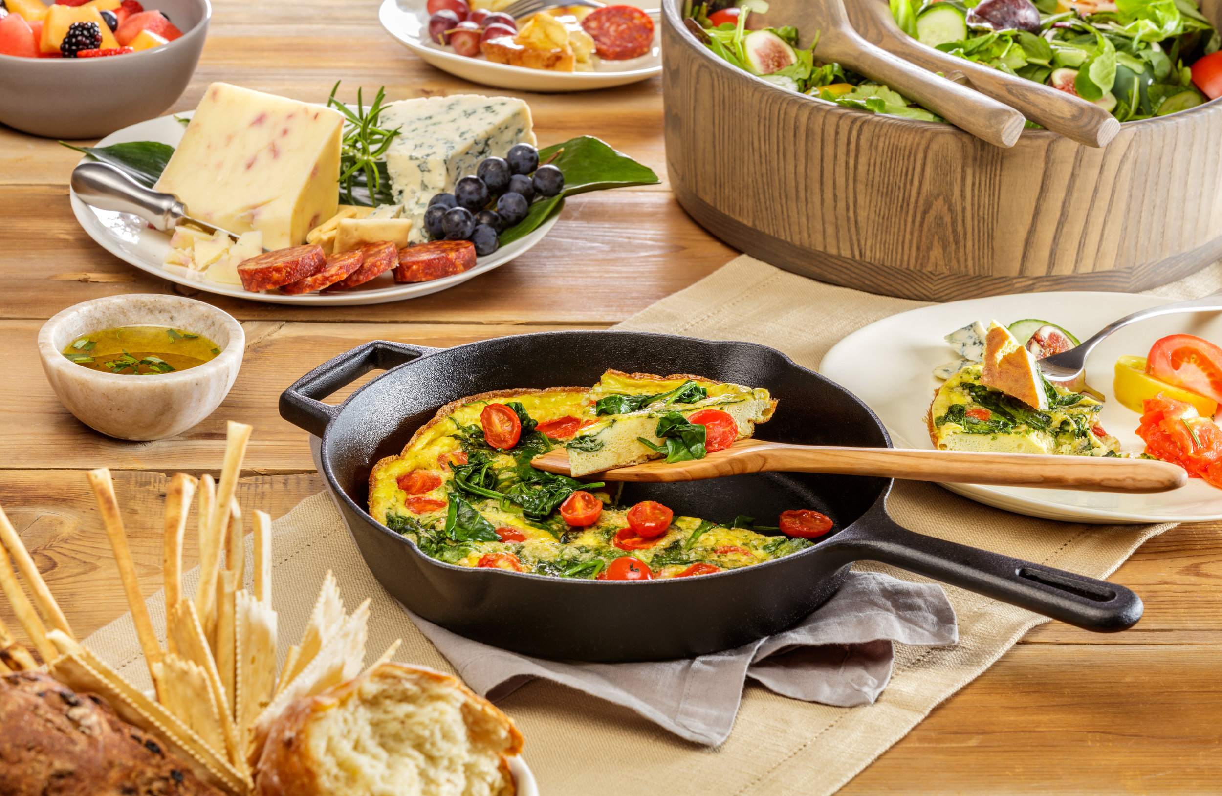 Breakfast Quiche on Cast Iron