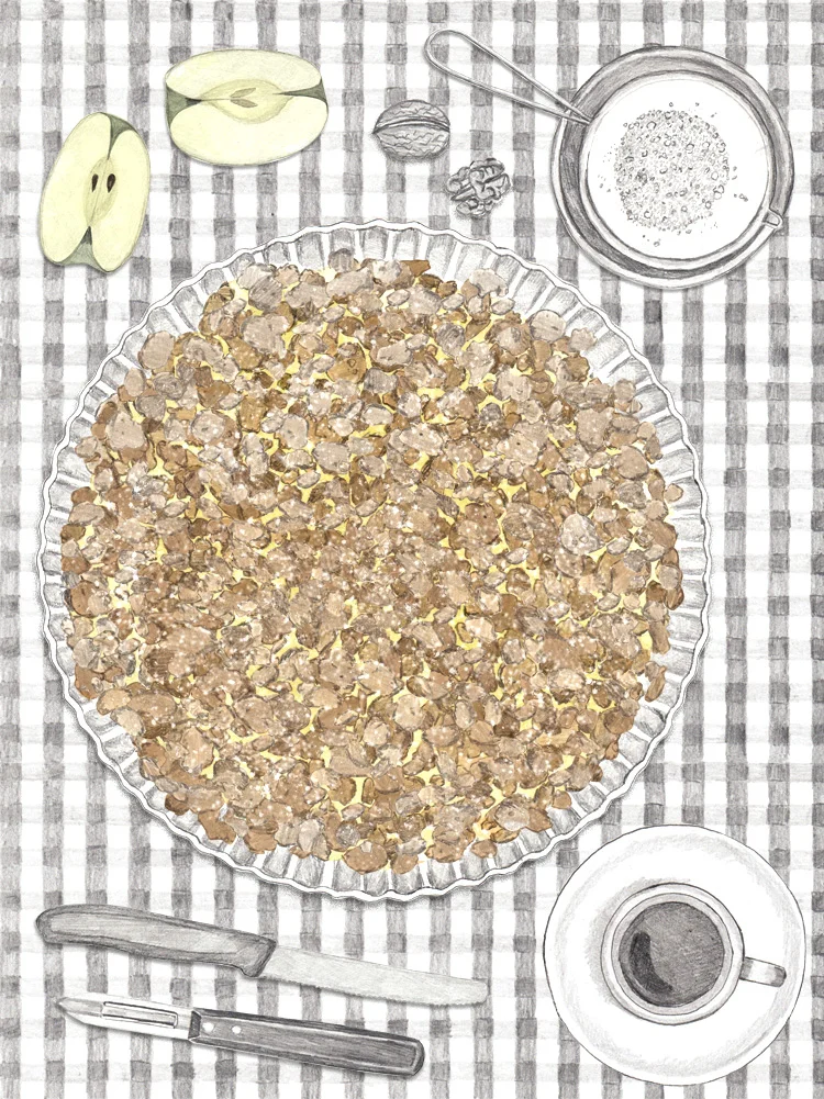 Bester Apple Crumble, Streuselkuchen. Enfache Rezepte. Foodblog. New Cakes On The Block,