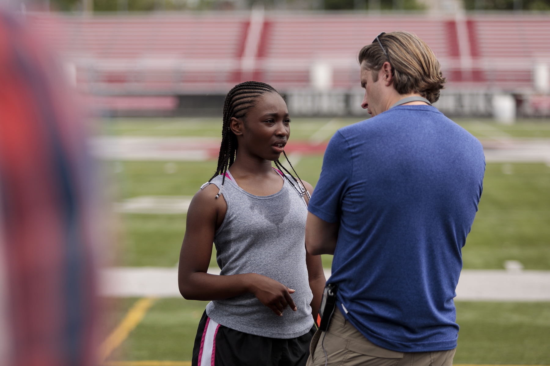 Director, Philip S. Plowden works with Mariah Gordon (YOUNG MEL). Photo credit, Steve Serio .