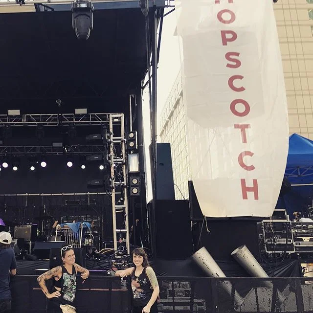 Hashtag when your friends / partner look cooler than you do so they get their pics taken by random for promo shots for hopscotch and you get to troll them.  #trollscotch18 has begun! #hopscotch18 #hopscotch #hopscotchmusicfestival #tothefront #sincef