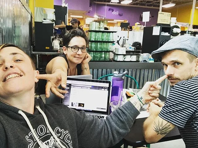 Small town vibes. Whoops we&rsquo;re all hanging out instead of working. #coworking #yearight