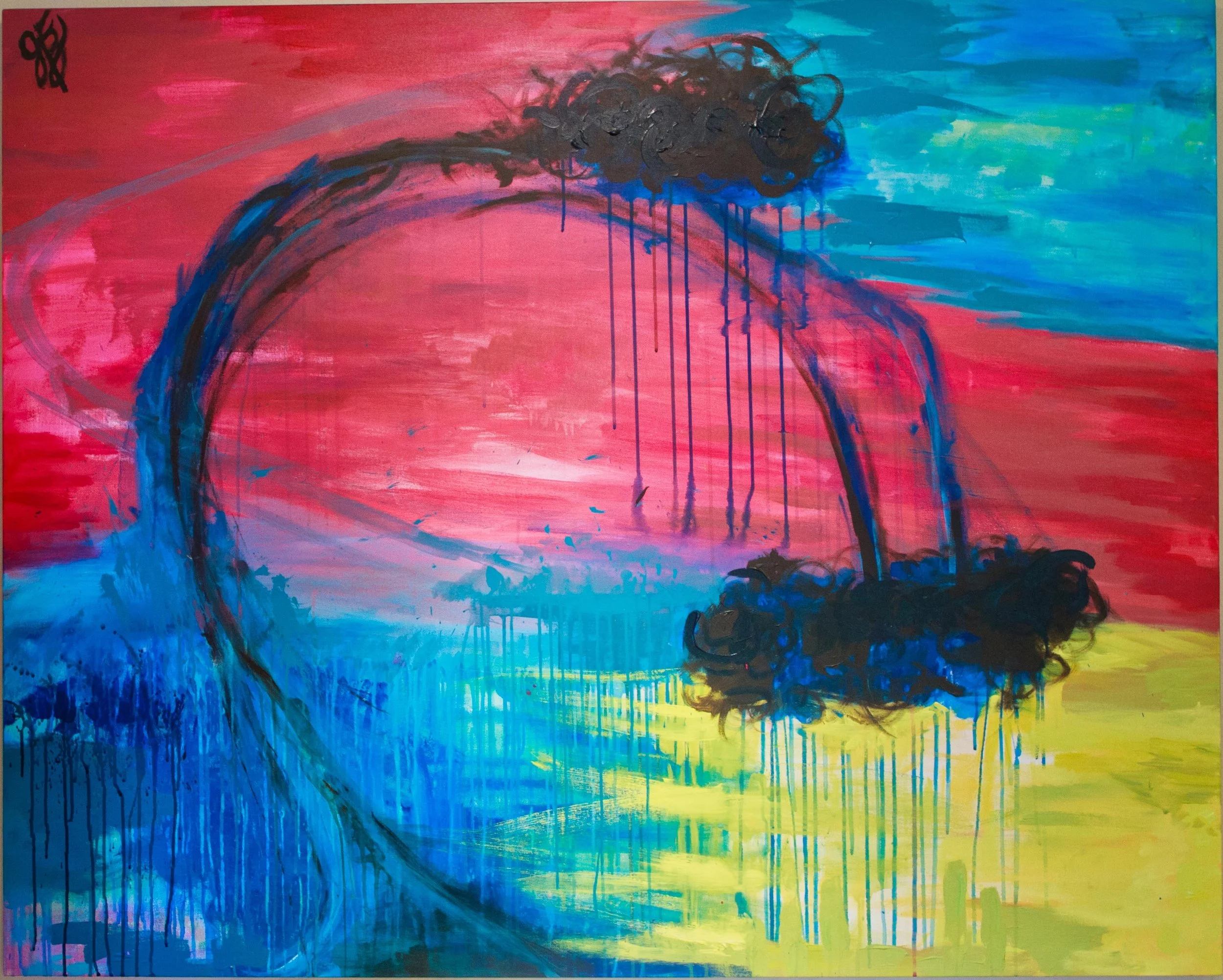"Clouds Illusions," 48x60, acrylics on canvas, 2009