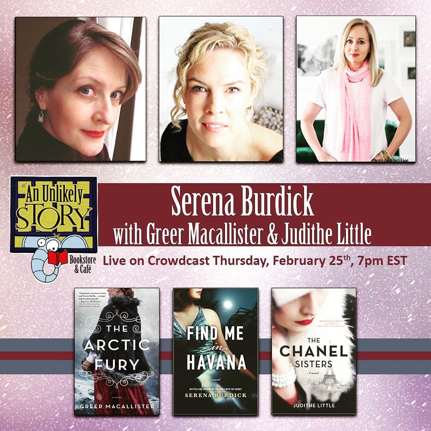 Hope you&rsquo;ll join us this THURSDAY! Link to register in bio!

👇🏼👇🏼👇🏼👇🏼👇🏼

#Repost @anunlikelystory
・・・
In a virtual event all historical fiction fans will love, @serenaburdick, author of the international bestseller of THE GIRLS WITH N