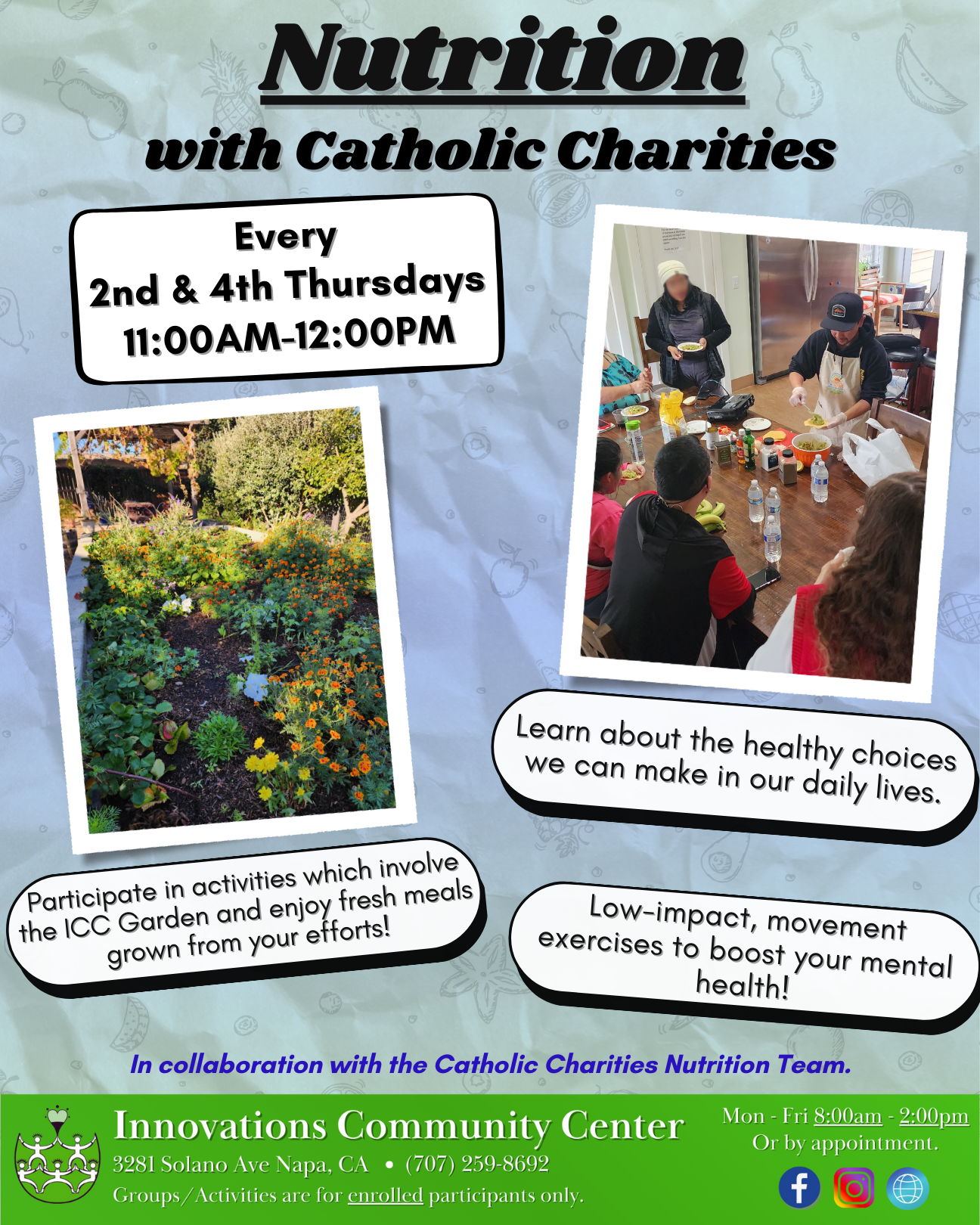 Activities & Groups — Innovations Community Center | Napa County