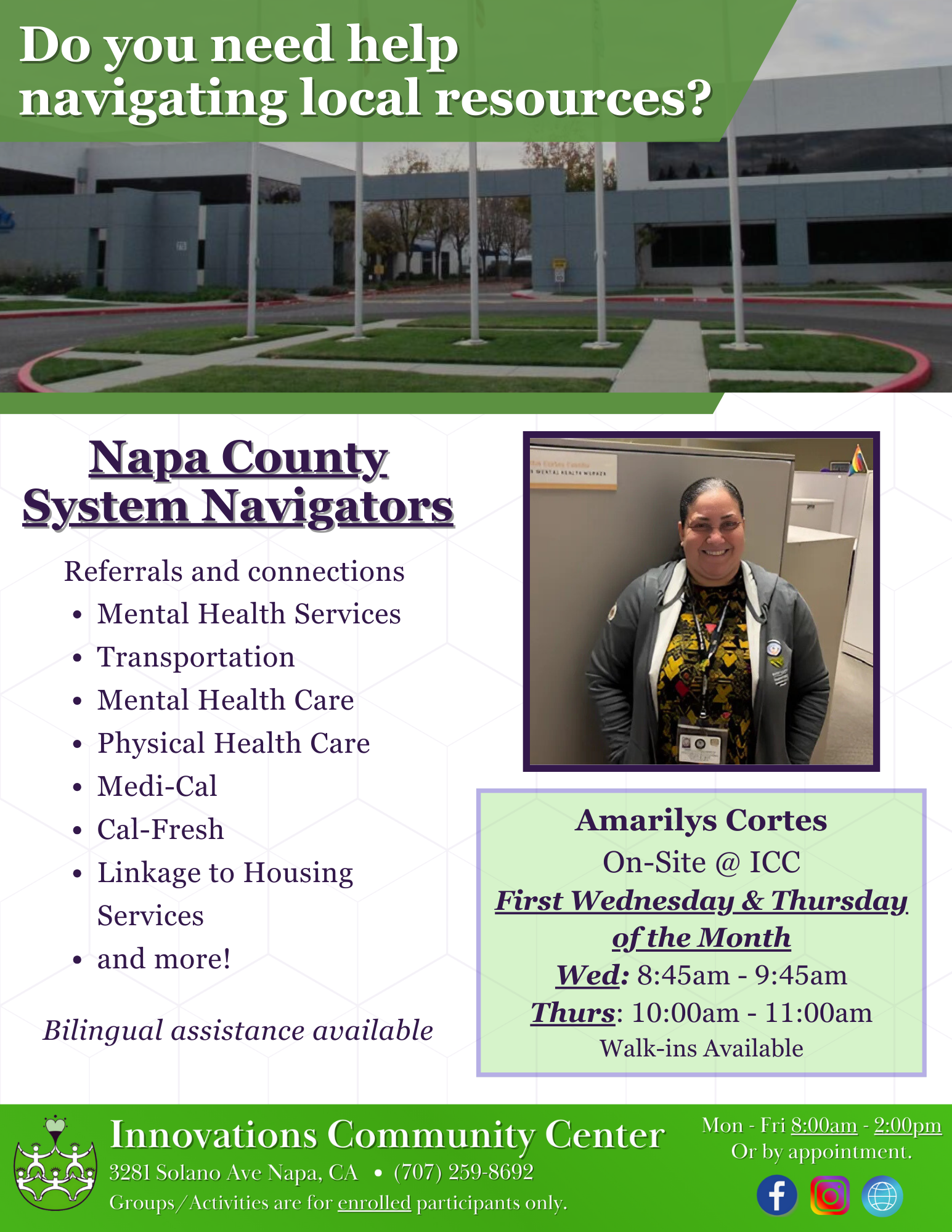 Activities & Groups — Innovations Community Center | Napa County