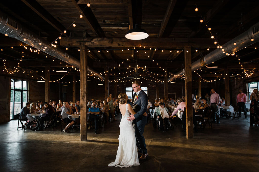 First dance wedding photograph at The Cannery in Eureka