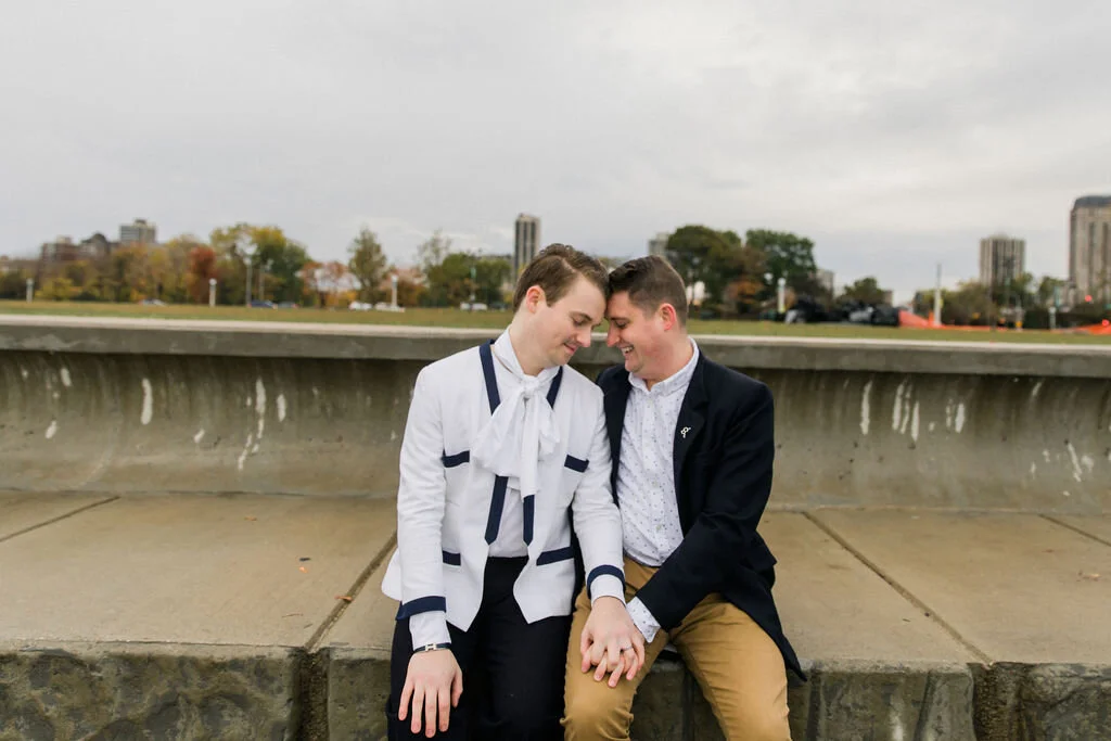 Lakefront engagement session chicago Ilinois