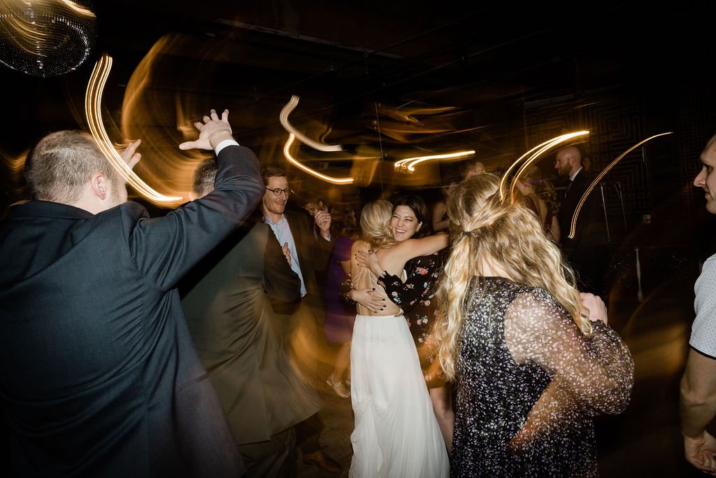 Wedding dance floor at Salvage One Chicago Illinois