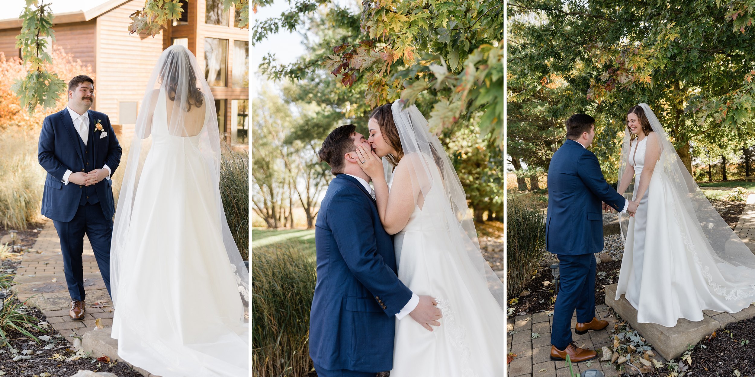 Beautiful Fall wedding at Pear Tree Estate in Champaign, Illinois.