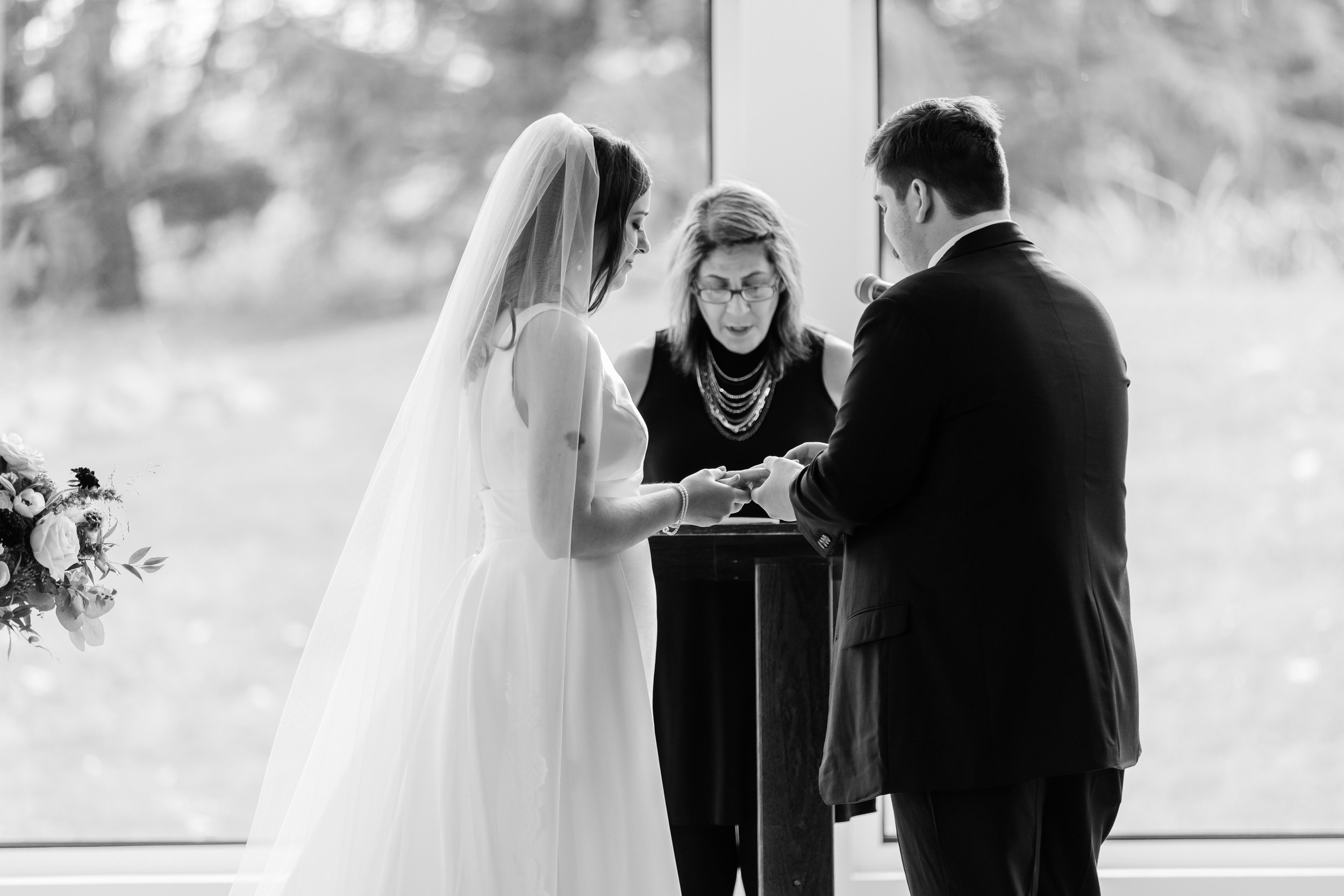 Beautiful Fall wedding at Pear Tree Estate in Champaign, Illinois.