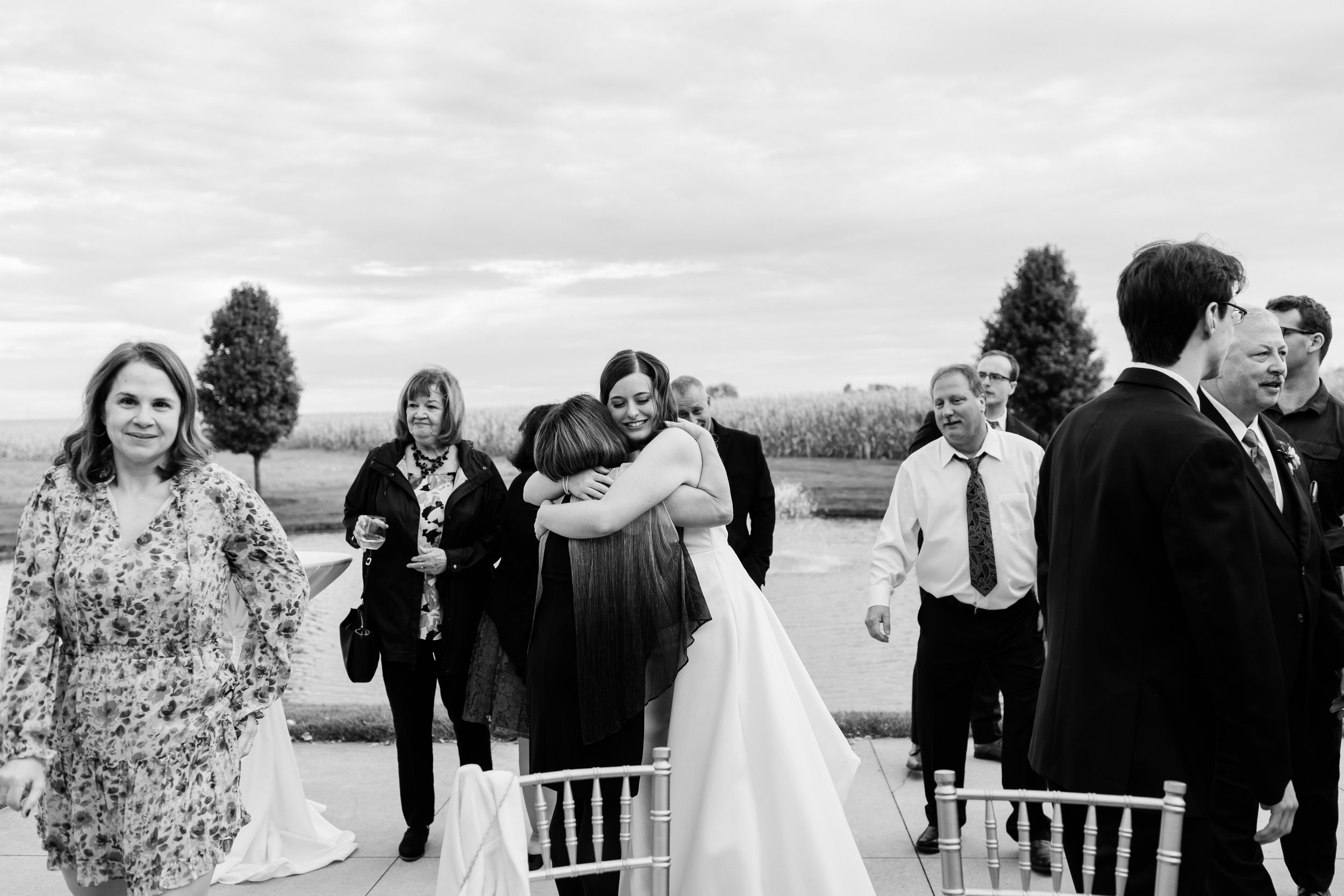 Beautiful Fall wedding at Pear Tree Estate in Champaign, Illinois.