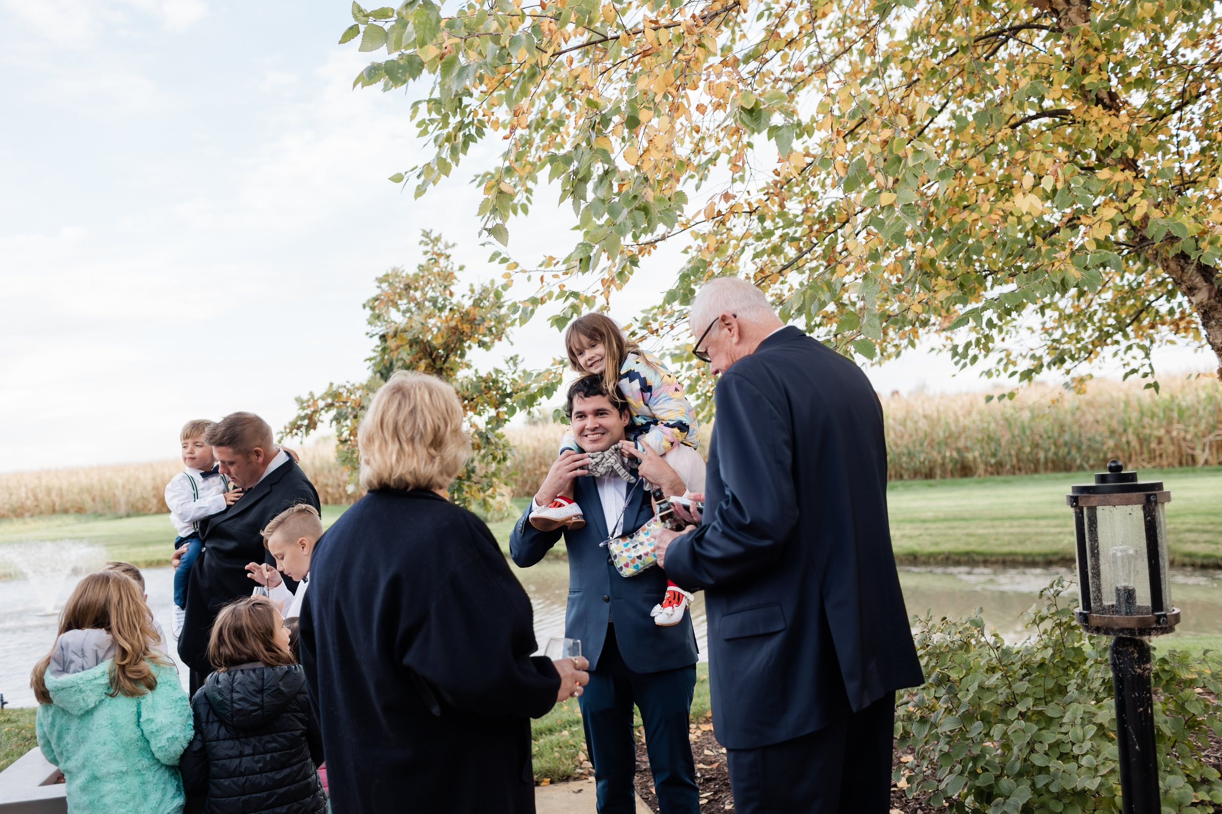 Beautiful Fall wedding at Pear Tree Estate in Champaign, Illinois.