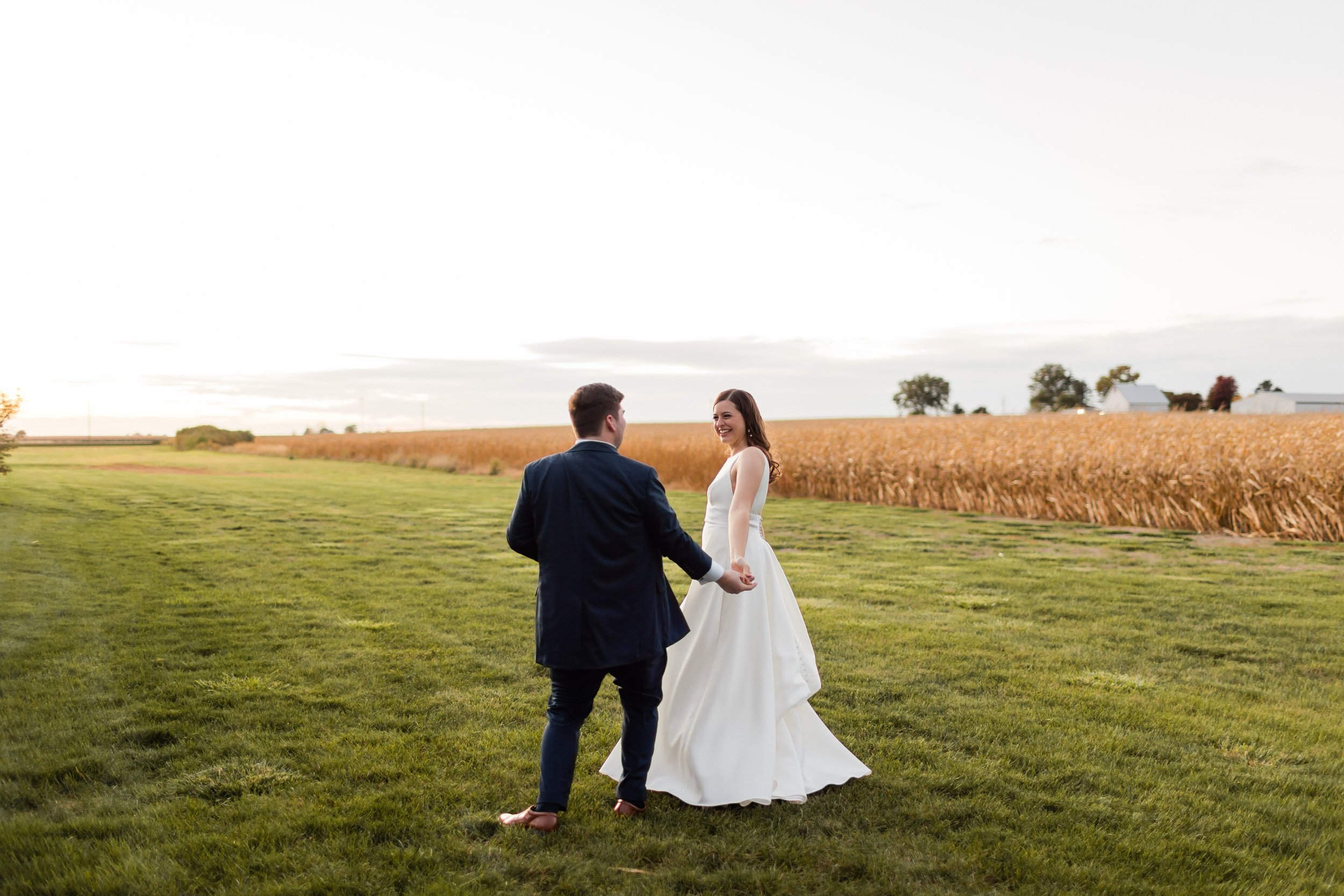 Beautiful Fall wedding at Pear Tree Estate in Champaign, Illinois.