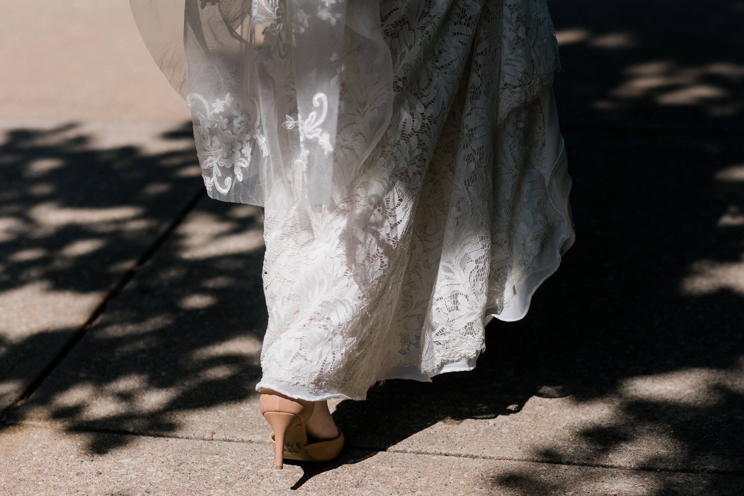 Wedding portraits ISU campus Normal Illinois