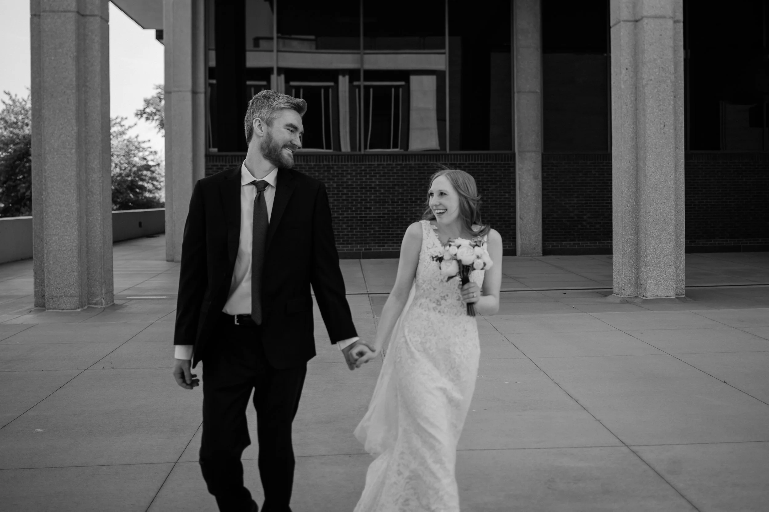 Wedding portraits ISU campus Normal Illinois