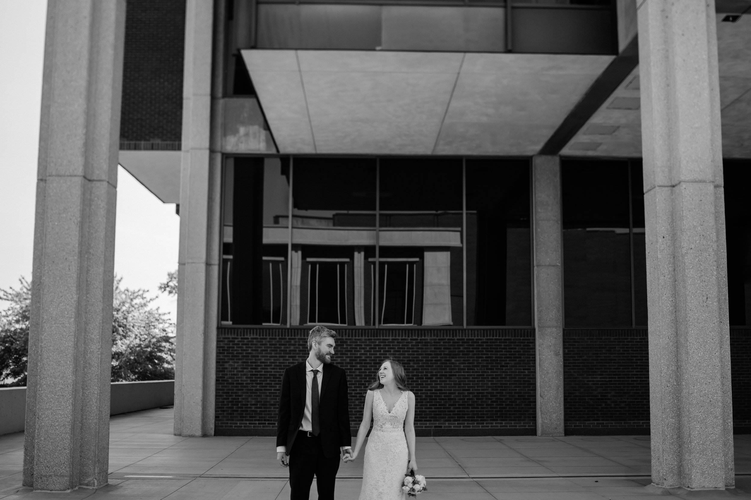 Wedding portraits ISU campus Normal Illinois