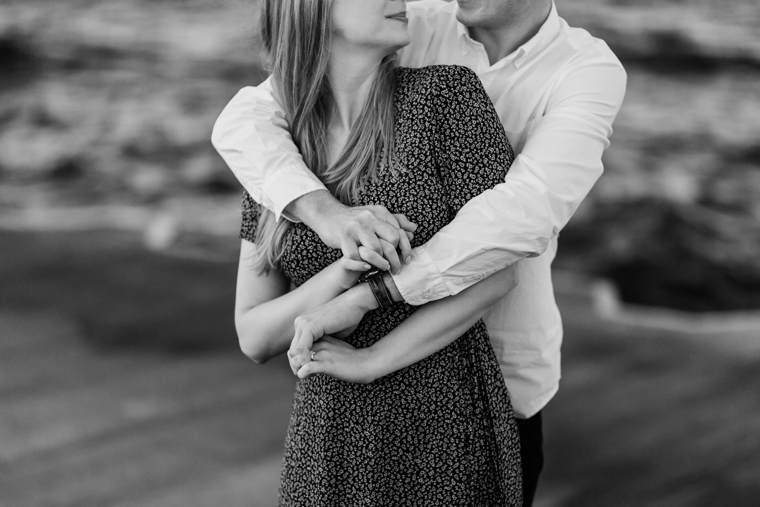 Engagement session at Lake Michigan lakefront Chicago Illinois