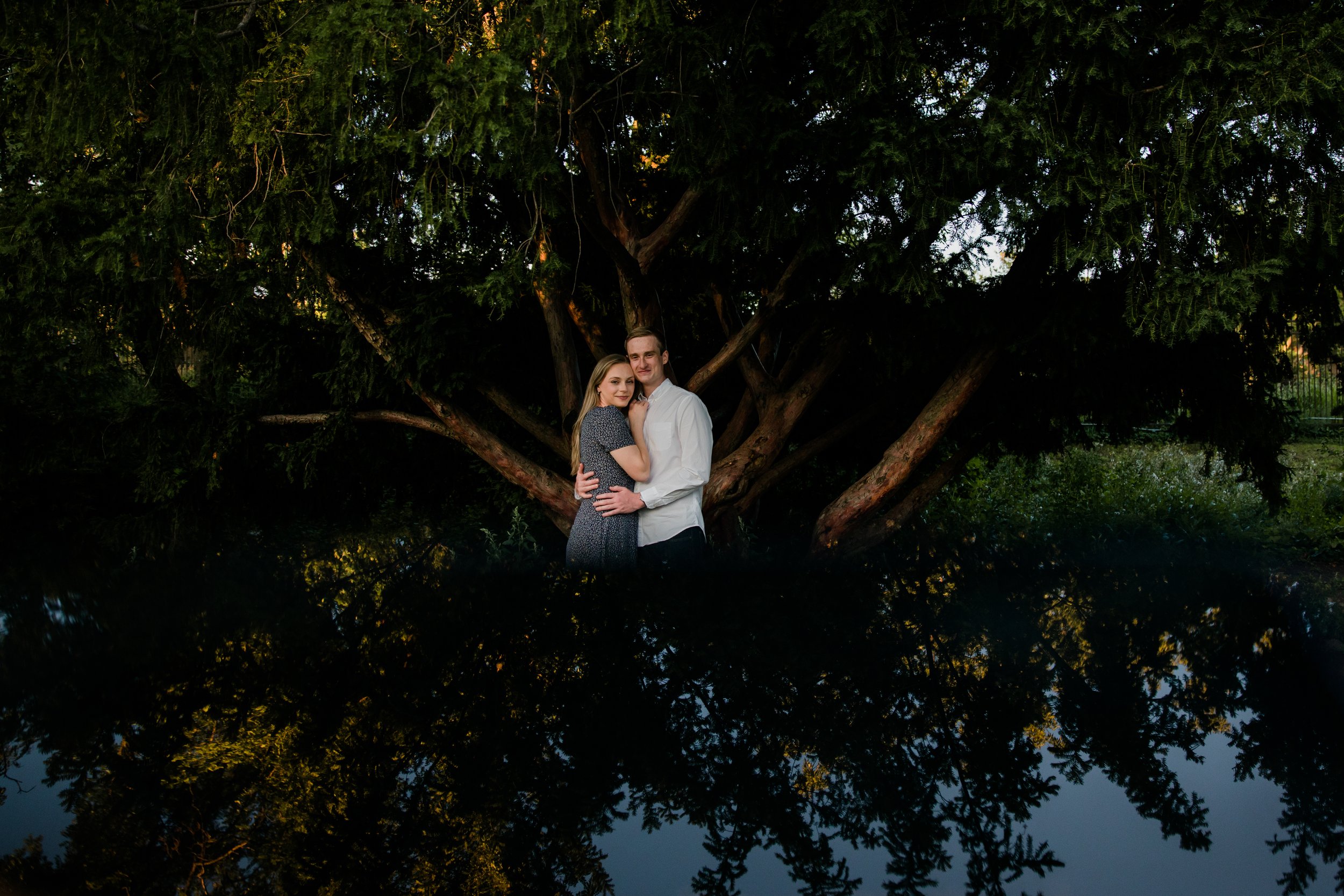 Engagement session at  Alfred Caldwell Lily Pool