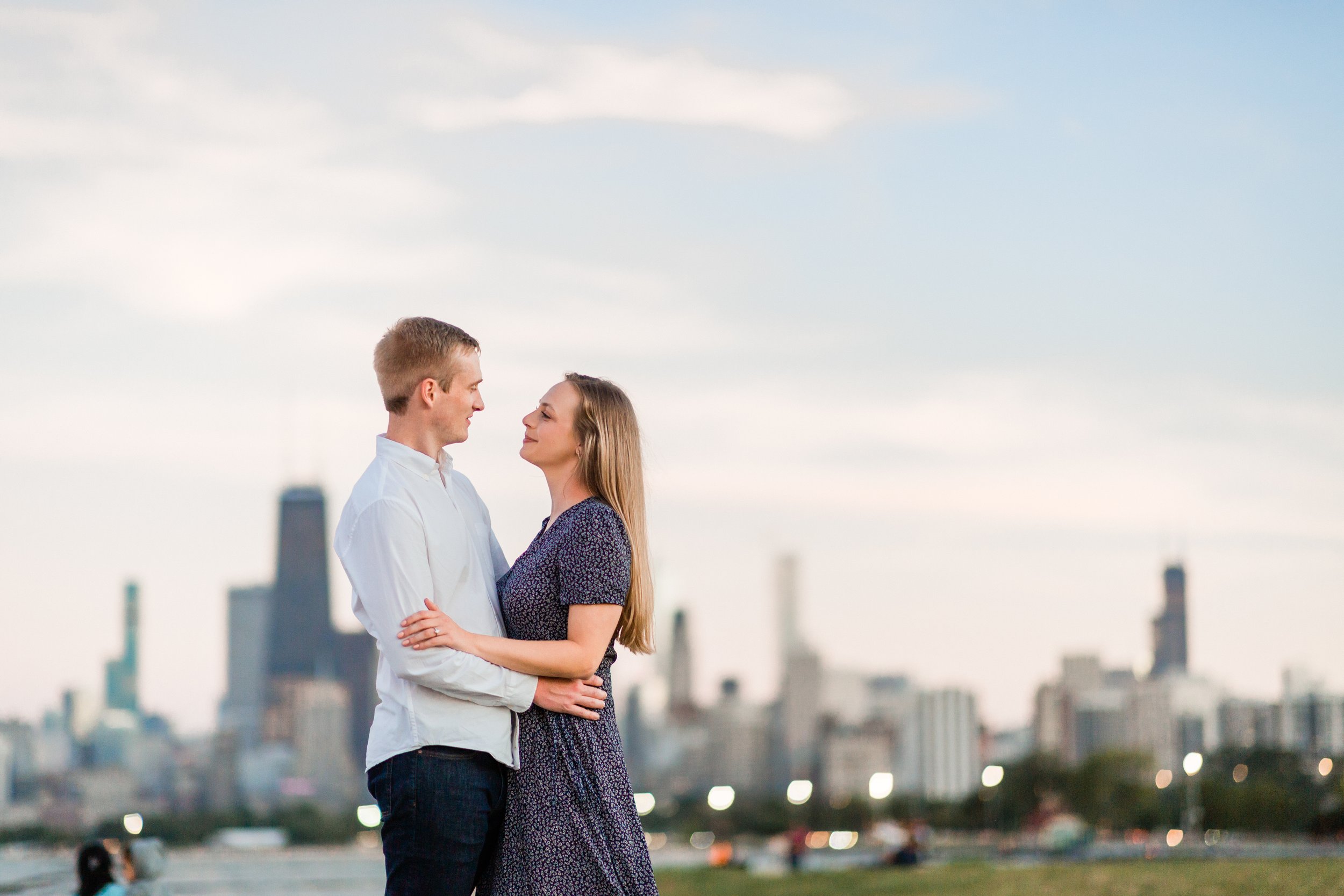 Engagement session at Lincoln Park Zoo Chicago Ilinois