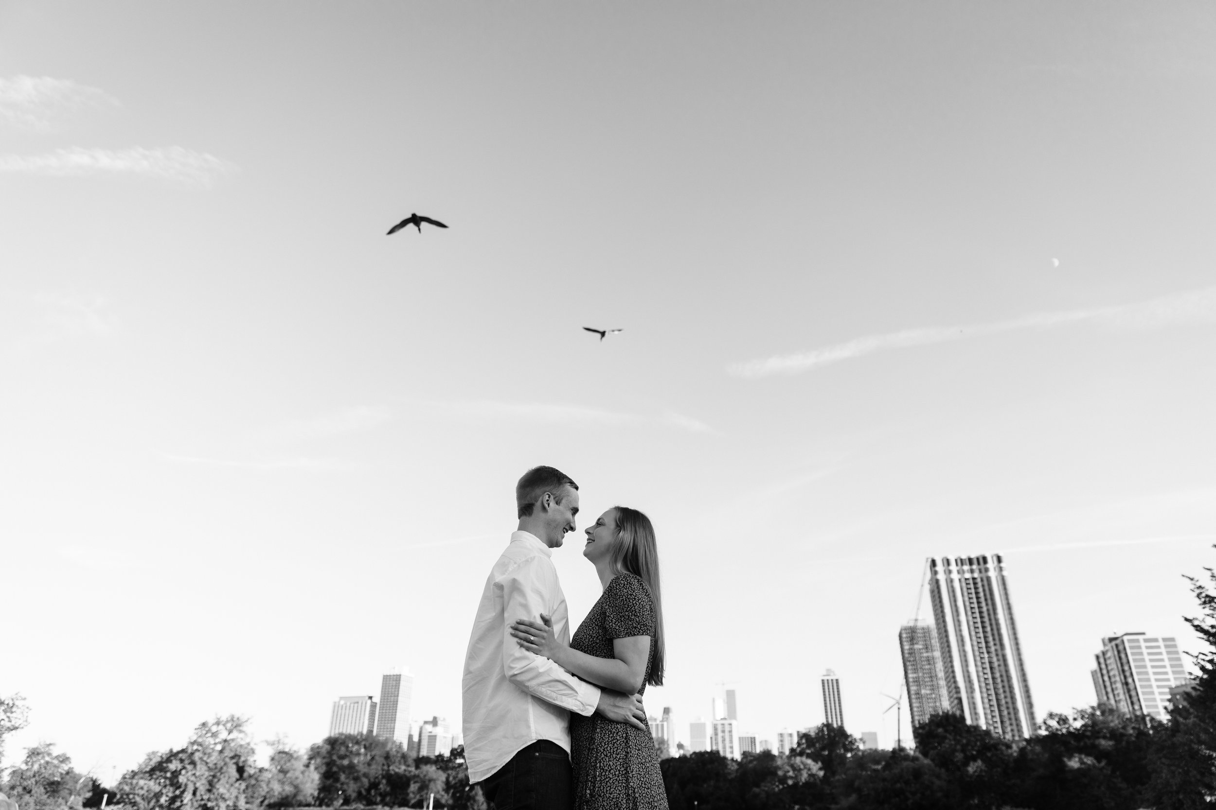 Engagement session at Lincoln Park Zoo Chicago Ilinois