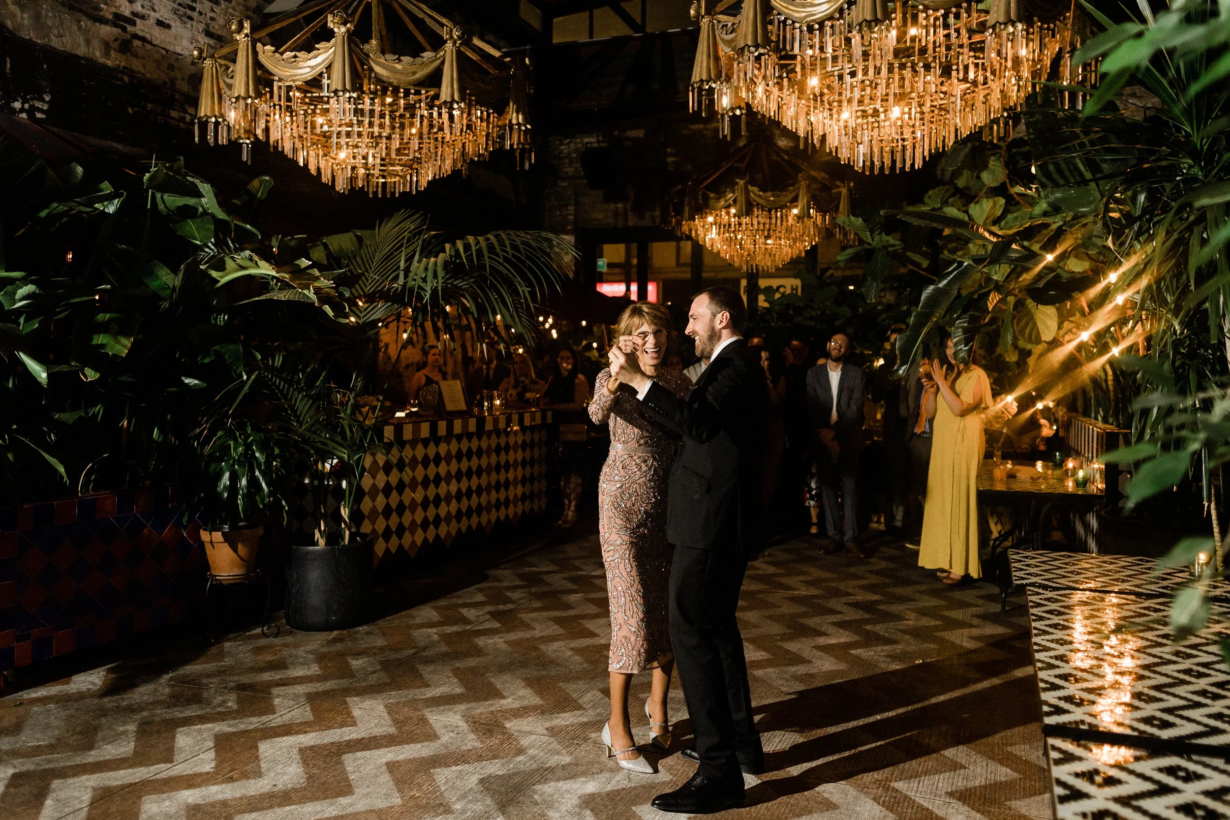 Intimate wedding at Beatnik West Town Chicago Illinois