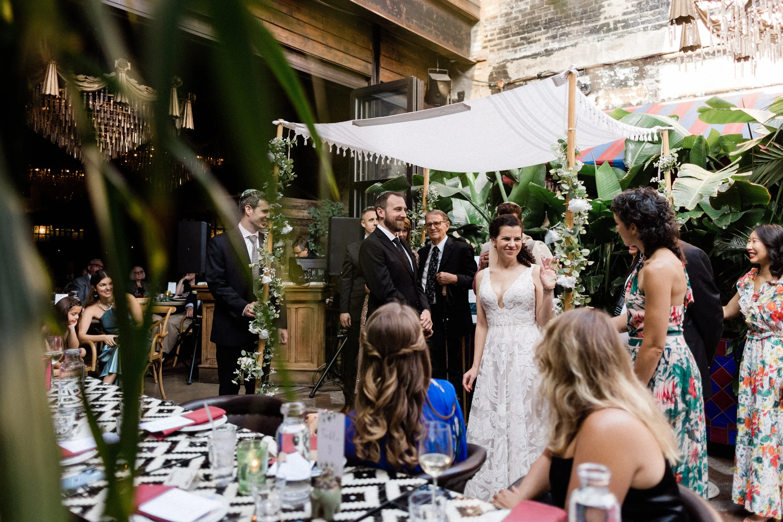 Intimate wedding at Beatnik West Town Chicago Illinois