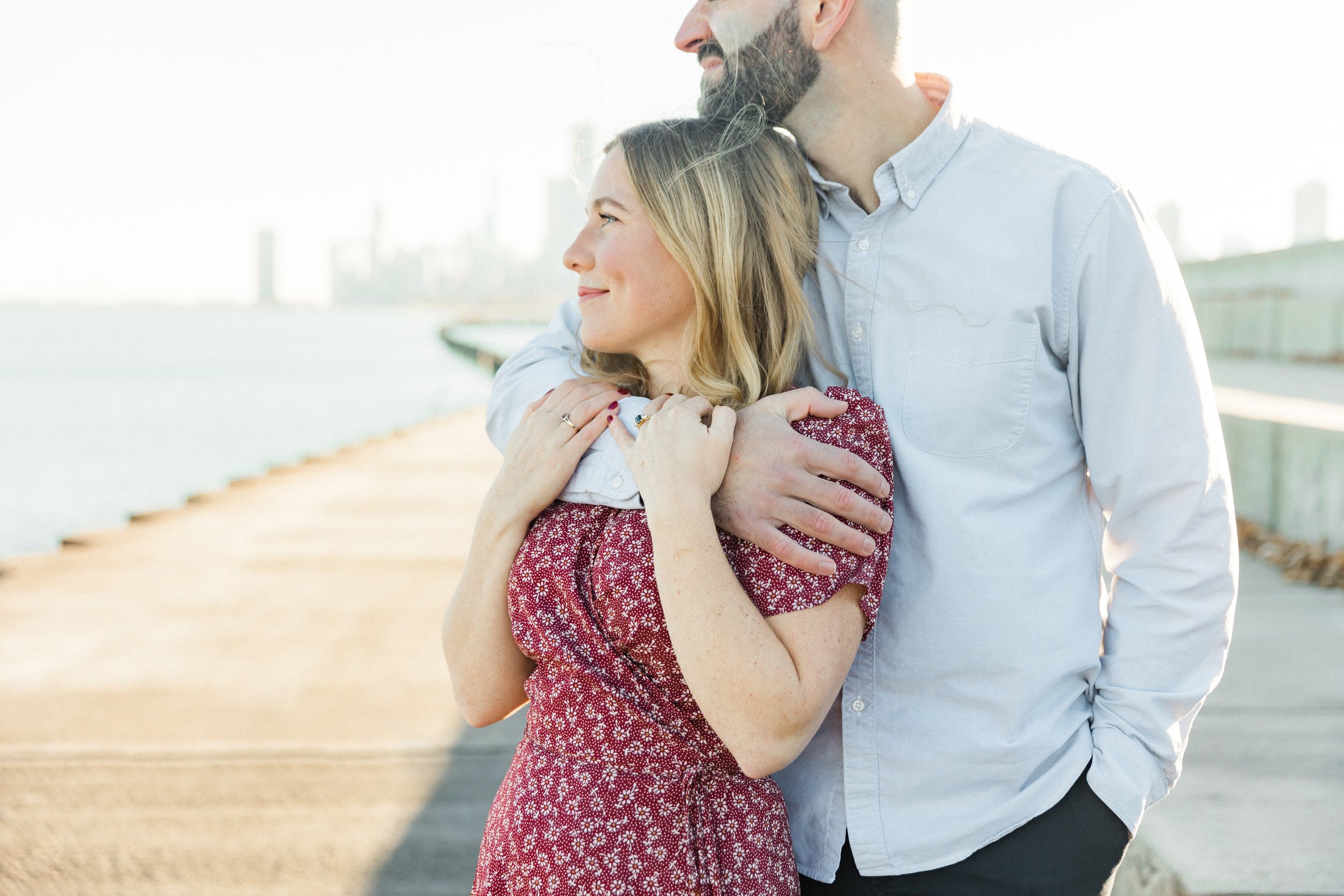 Lakefront engagement session