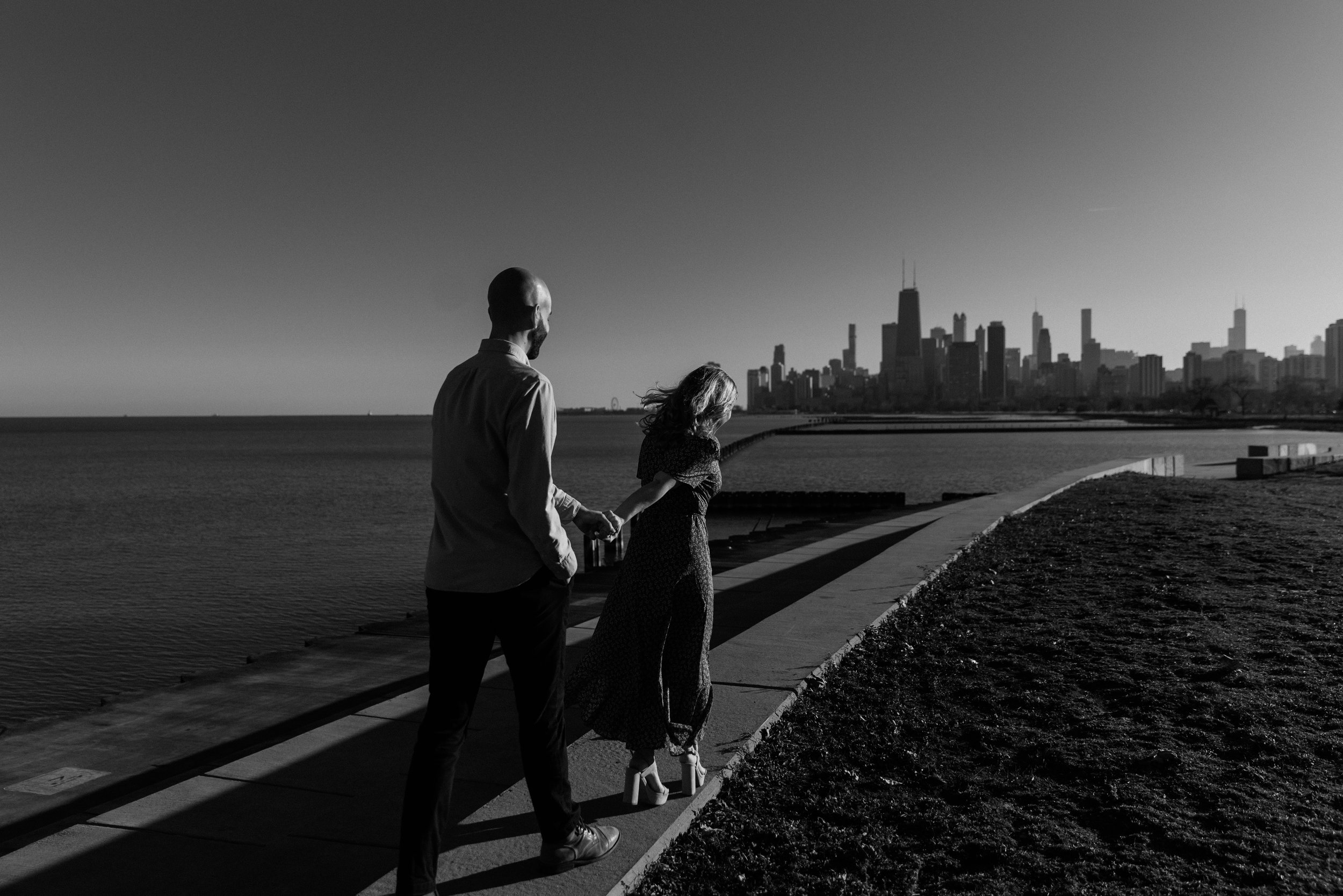 Lake front engagement session