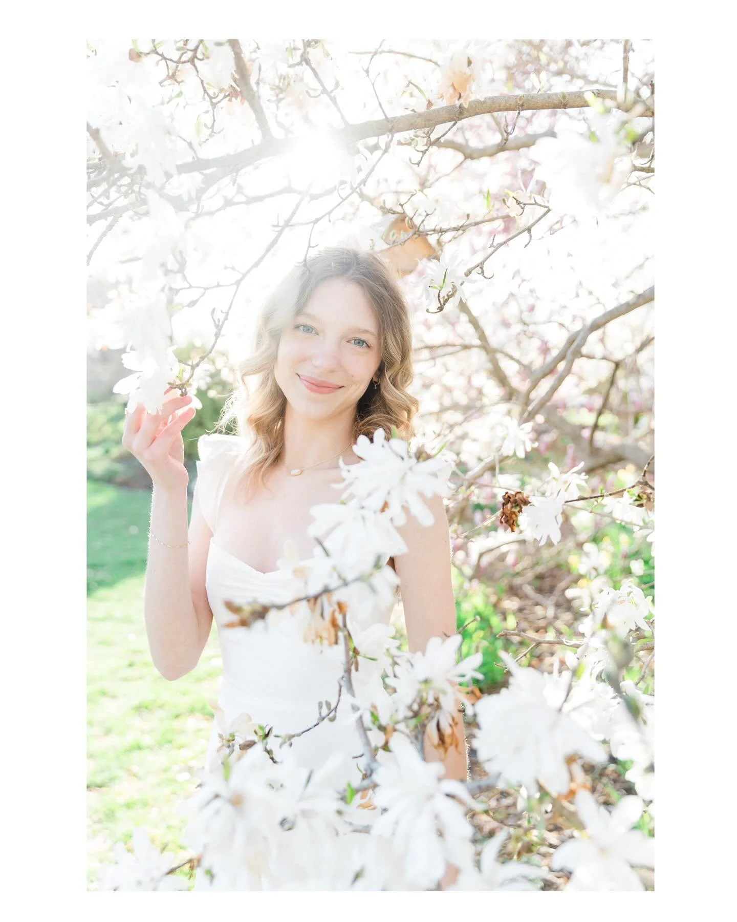 Aubrey, the sun, and these cherry blossom trees won Spring this year! 💕 I don&rsquo;t do a ton of senior sessions but it has been really nice photographing them for friends lately!