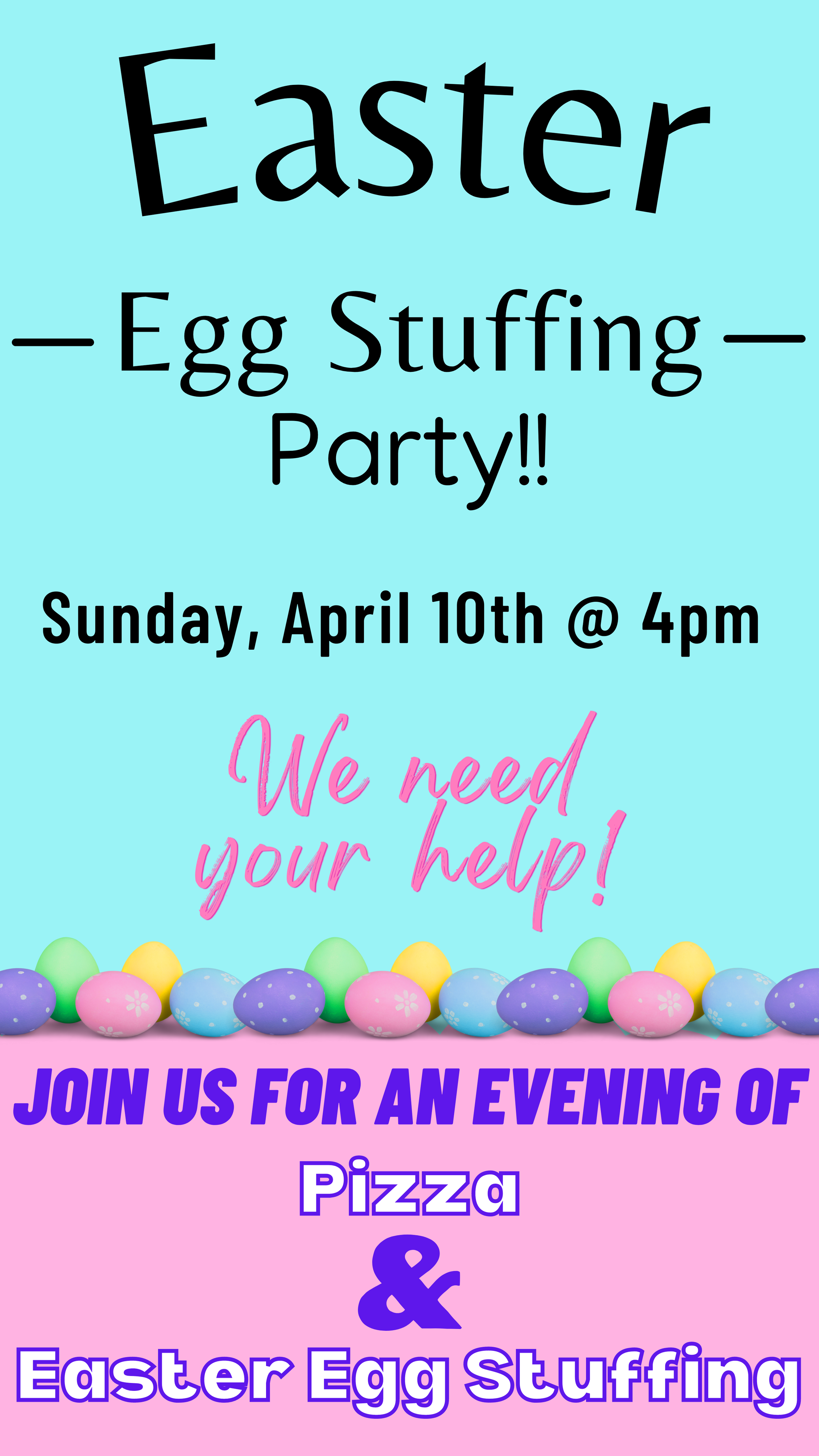 Easter Egg Stuffing Party