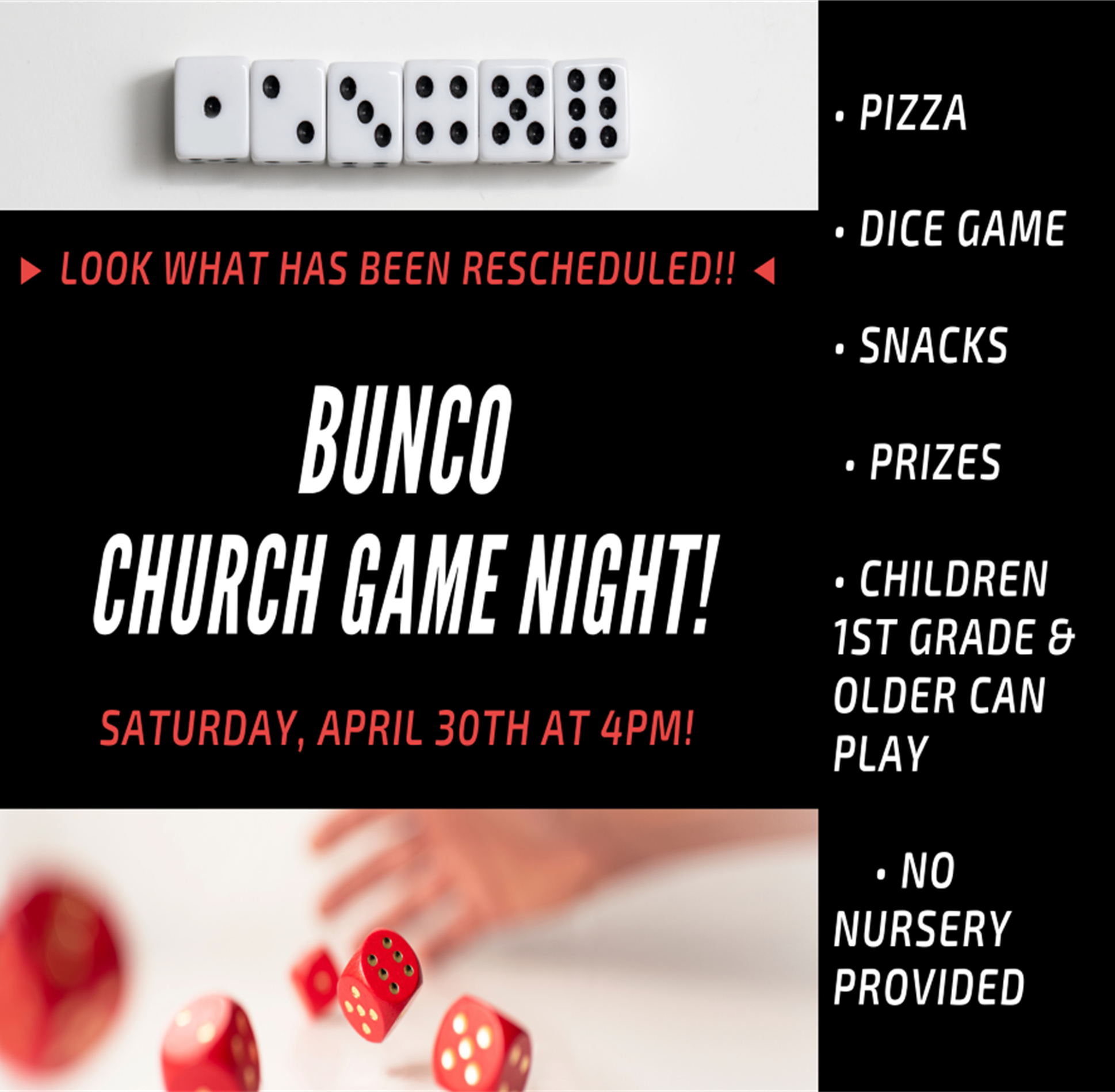 Bunco Game Night (Rescheduled)