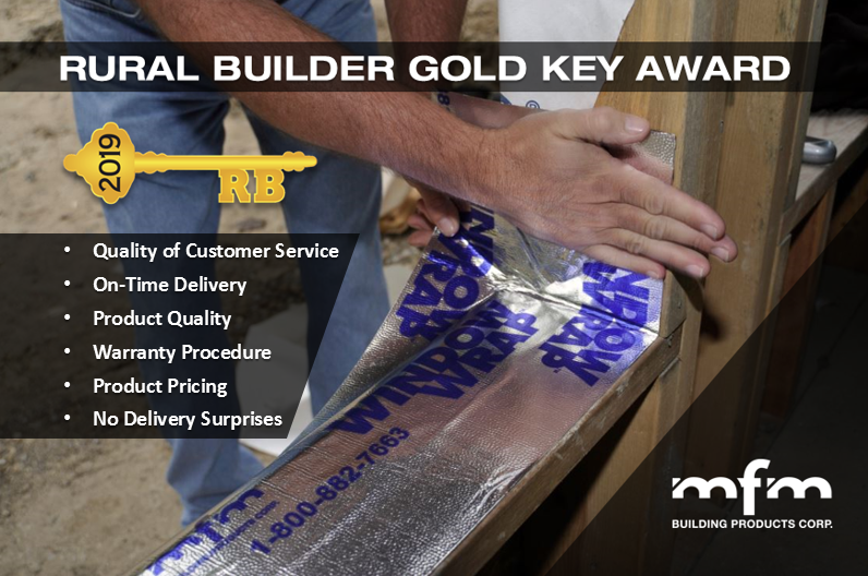 MFM Earns Gold Key Award from Rural Builder Magazine