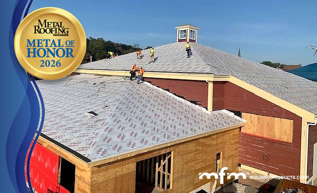 MFM Wins 2026 Metal of Honor Award from Metal Roofing Magazine