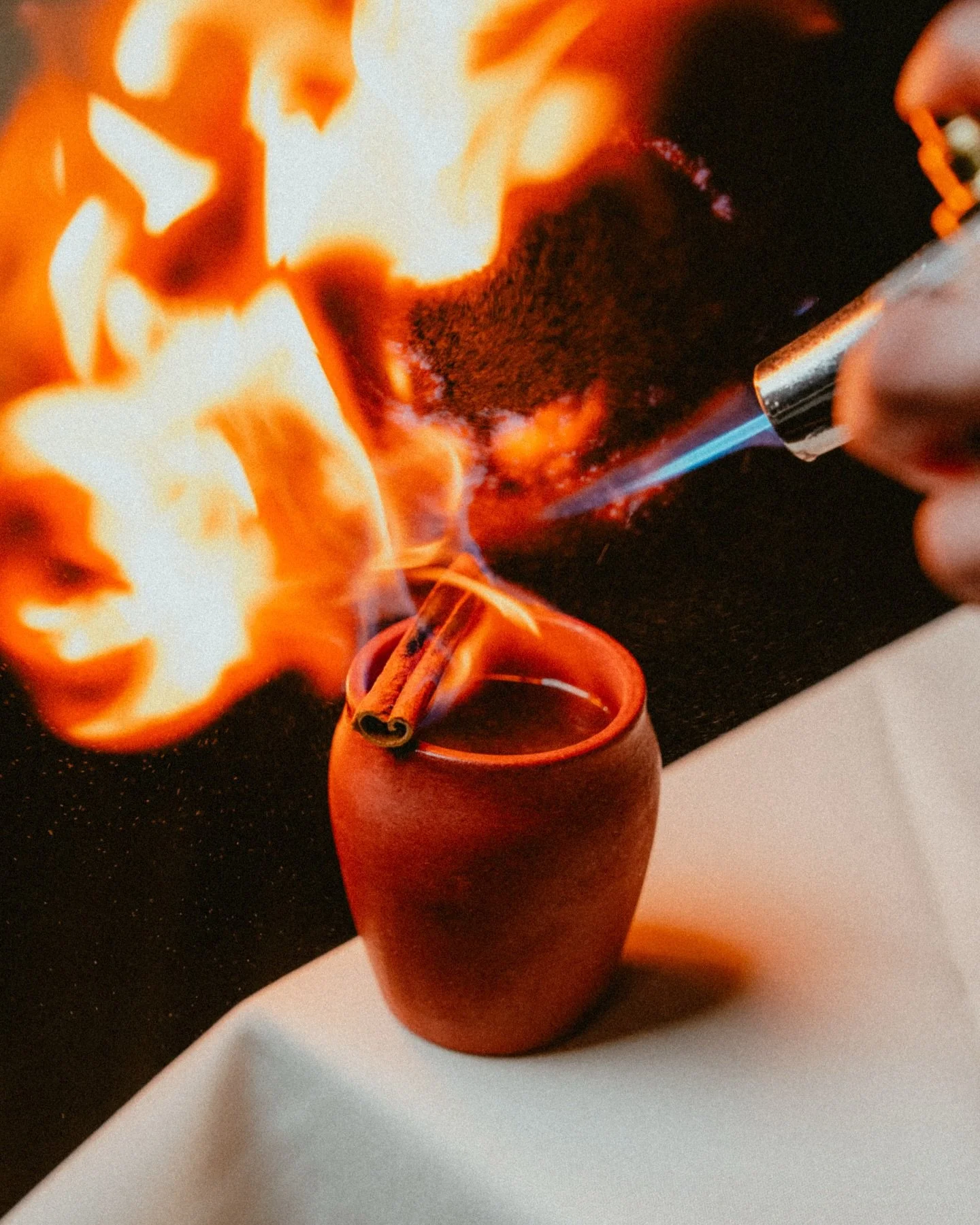 Try our new cocktail, a hot toddy made with Indian whiskey and fresh ingredients the Ashoka way 🇮🇳