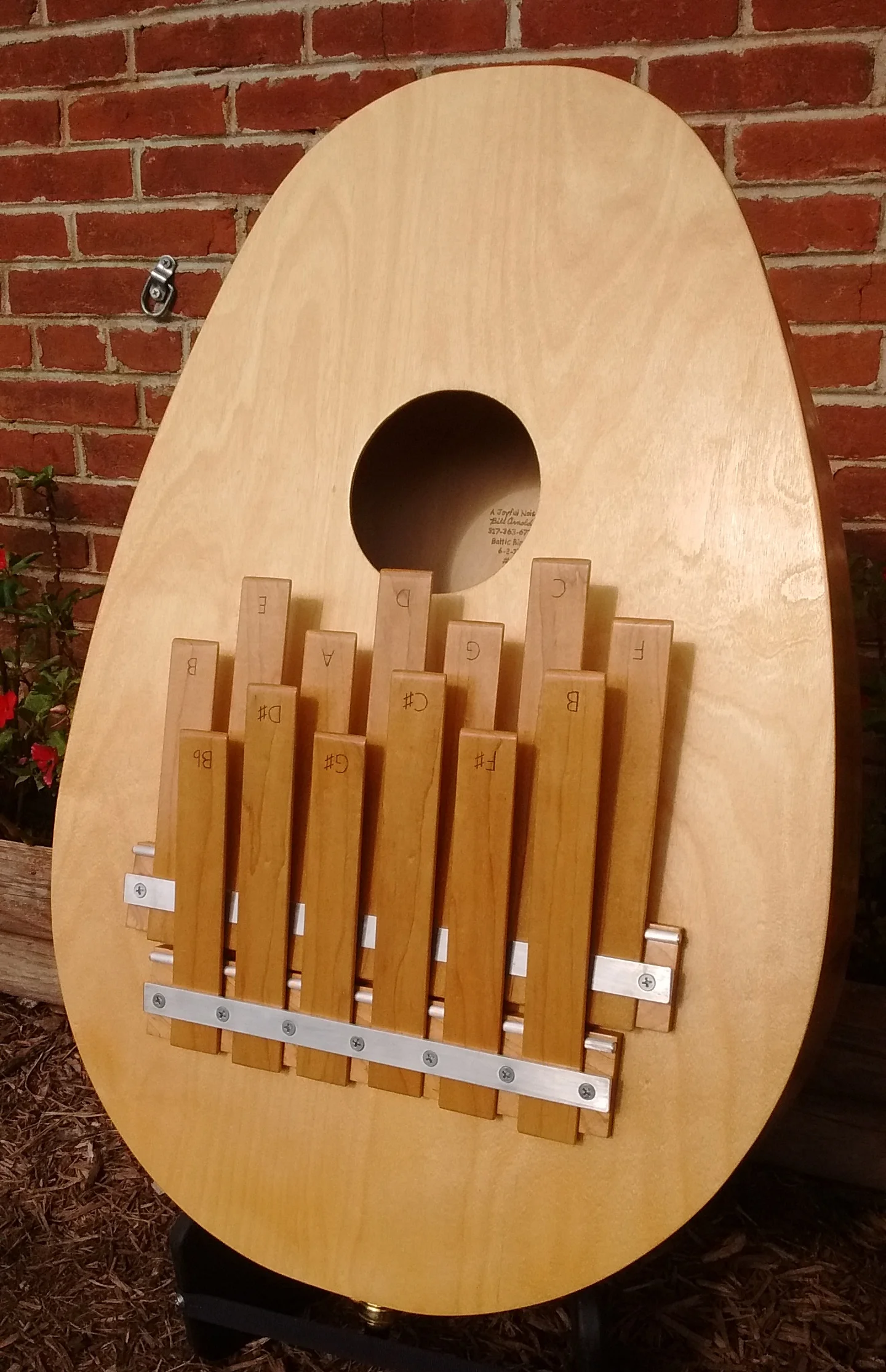 The Marimbula - Built by Bill Arnold of Greencastle, Indiana