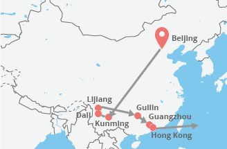 Cy03 Kunming Dali Lijiang Tiger Leaping Gorge Guilin Yangshuo Guangzhou Hong Kong 11 Days