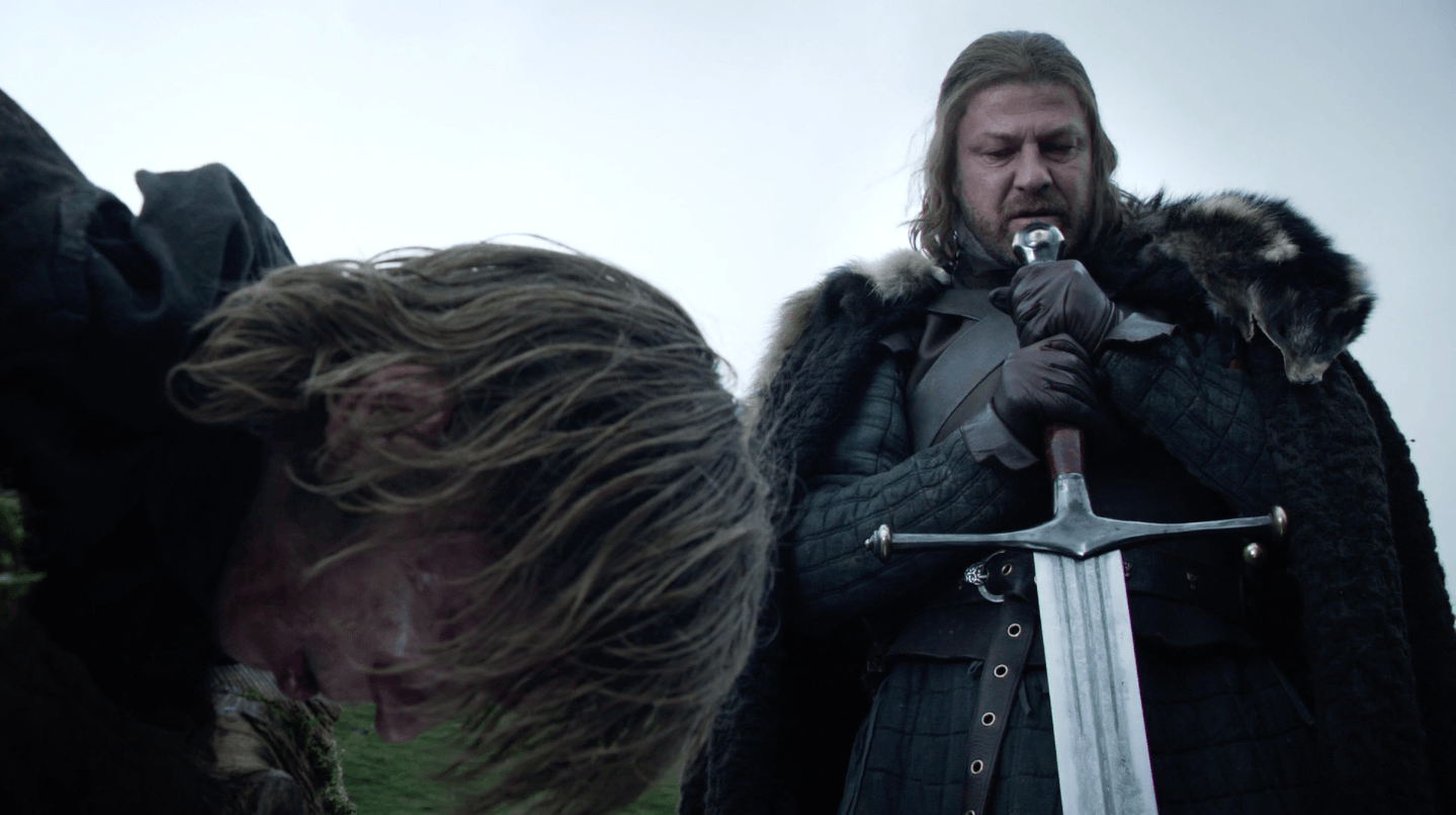 The Warden of the North executing a deserter from the Night’s Watch | HBO