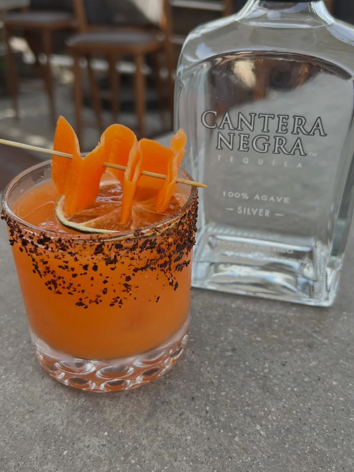 Weekly Cocktail 

Carrot Margarita 🥕🍹made with @canteranegratequila 
This weekend only so come try it out 

#craftcocktails #ocrestaurants #pizza #pasta #beer
