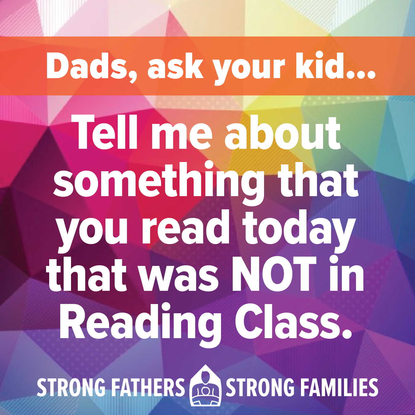 Tell me about something you read today that was NOT in Reading Class.